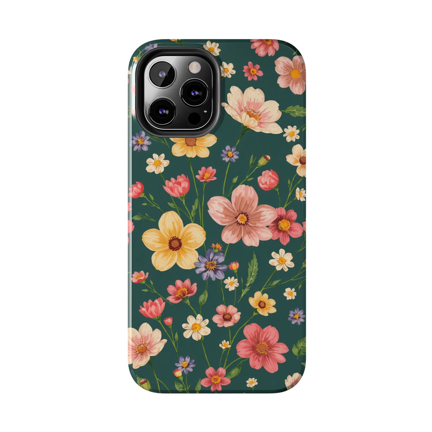 Vintage Spring Flowers Tough Phone Case - Durable Protection for iPhone