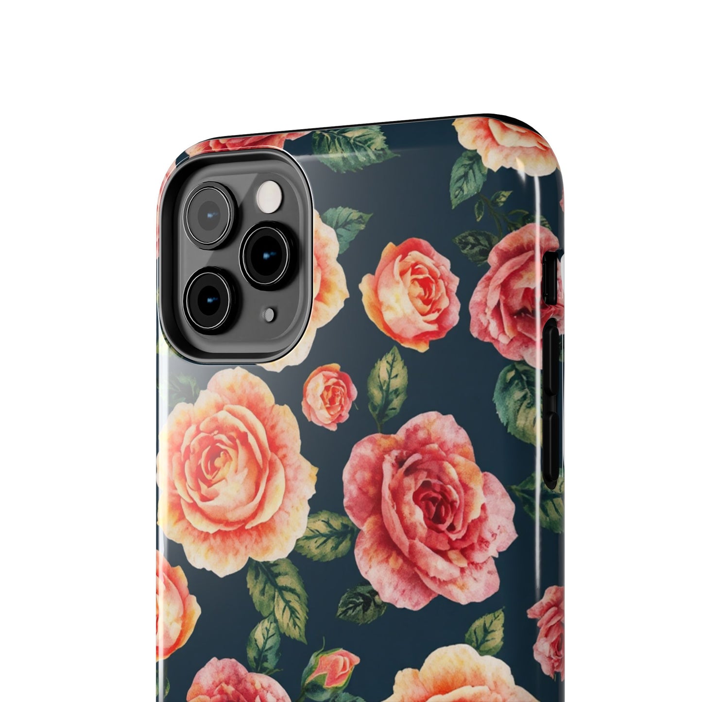 Floral Tough Phone Cases - Durable & Stylish New Age Rose Design - for iPhone