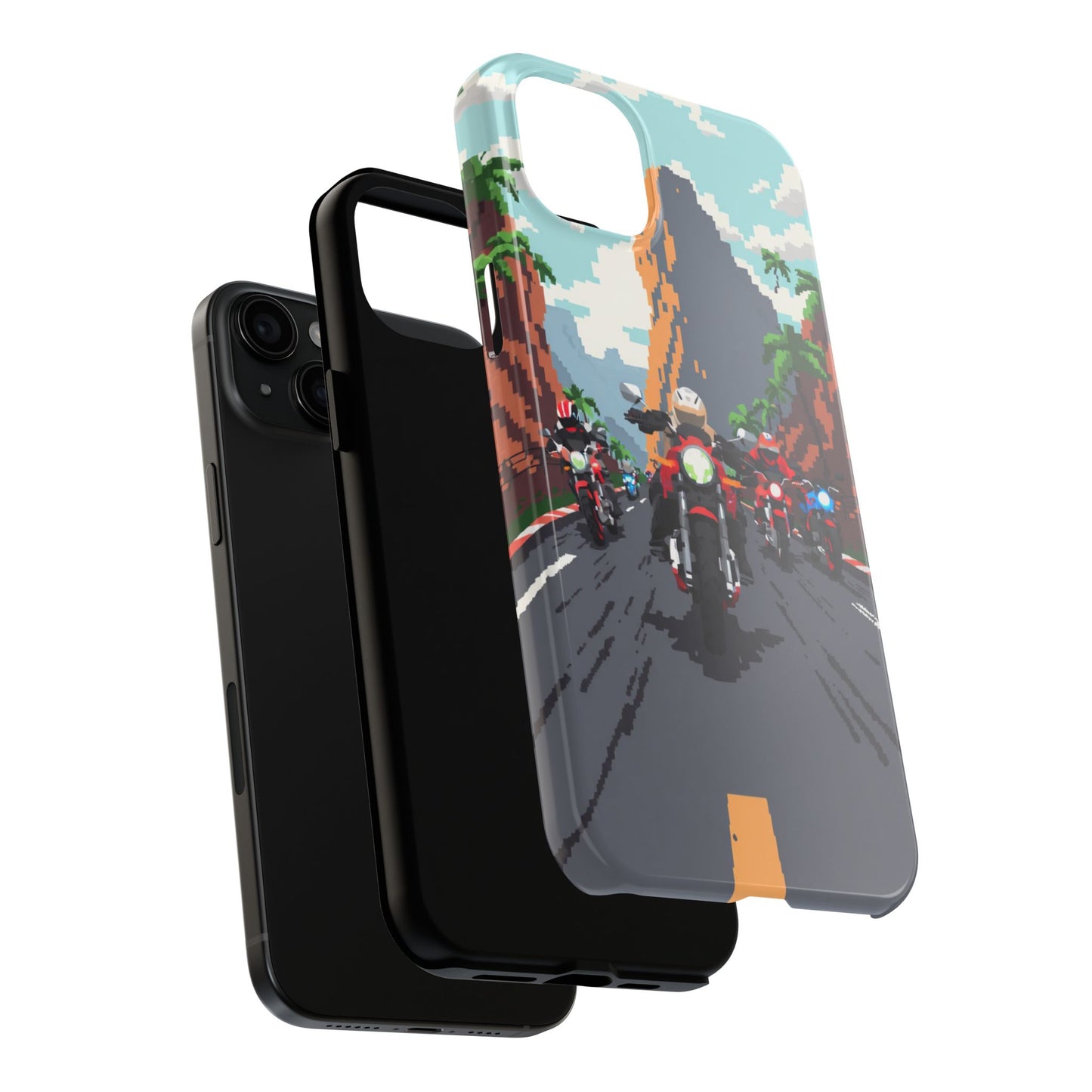 Retro Biker Tough Phone Case - Perfect for Motorcycle Lovers