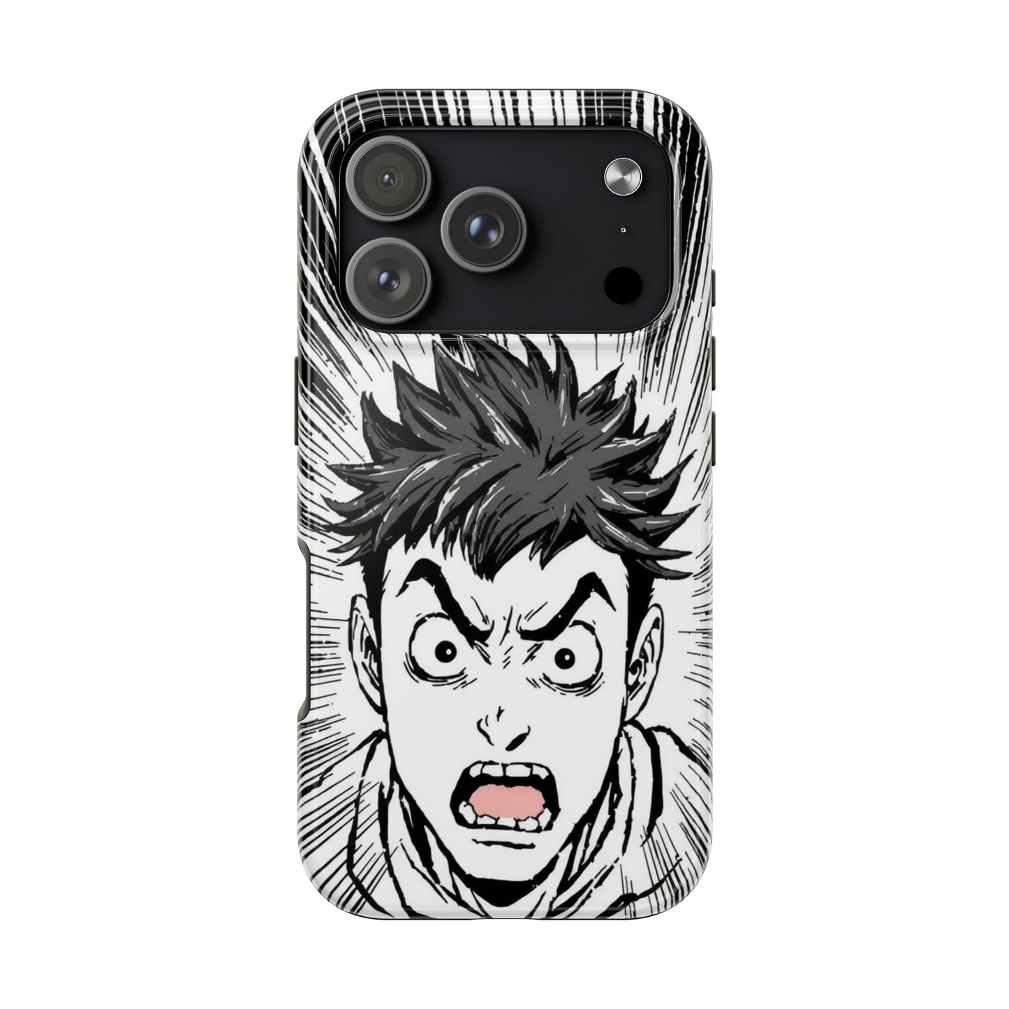Intense Graphic Phone Case - Tough Design for Anime Fans