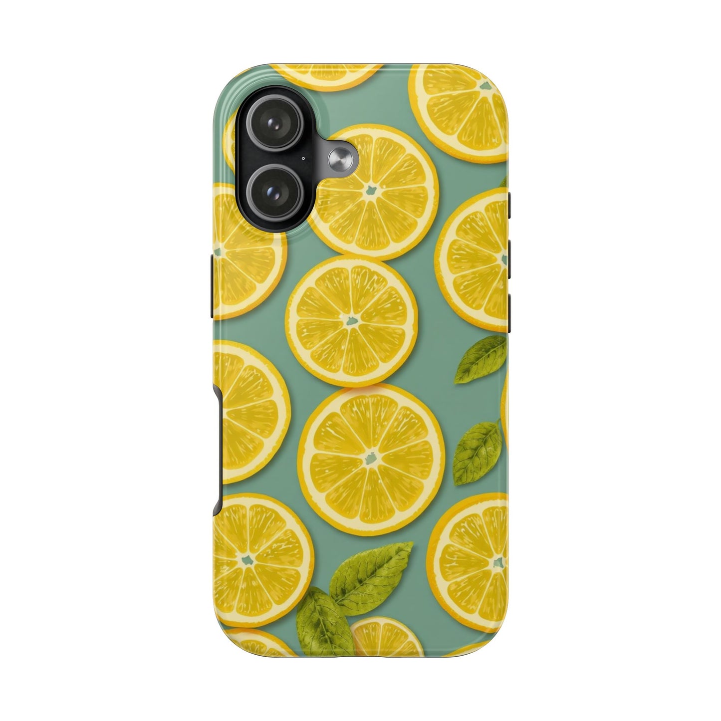 Tough Lemon Pattern Phone Case - Vibrant Citrus Design for Summer Vibes - for iPhone