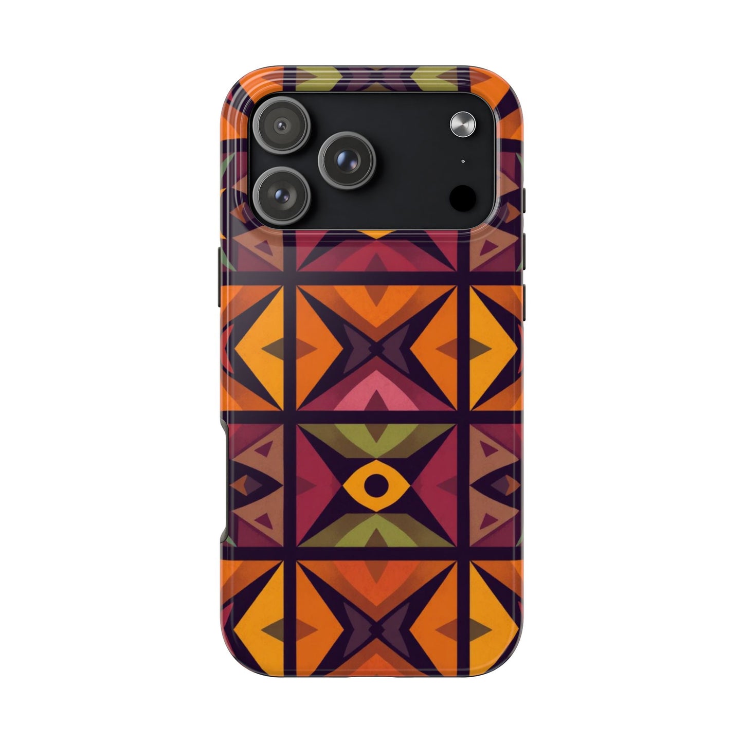 Vibrant Tribal Geometric Tough Phone Case - Colorful Protection for Your iPhone