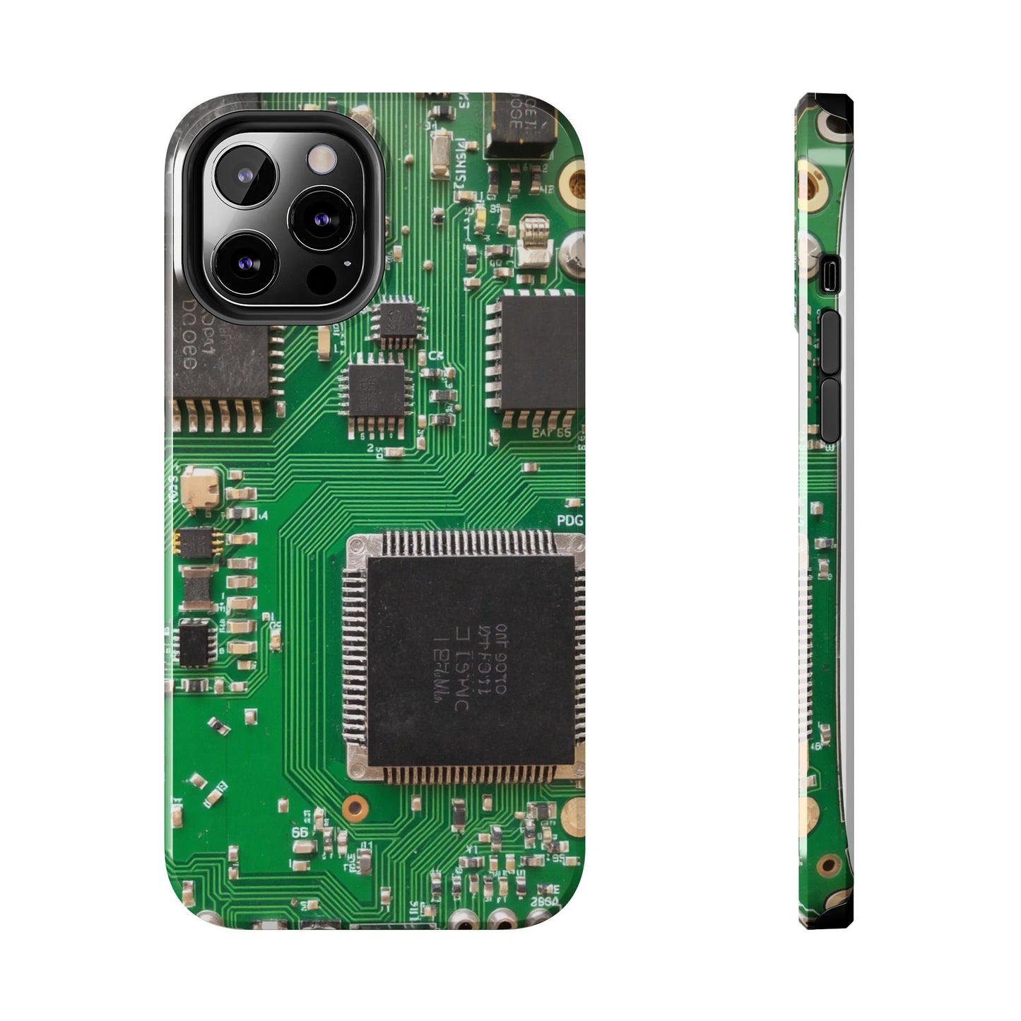 Circuit Board Tough Phone Case - Durable Tech Design