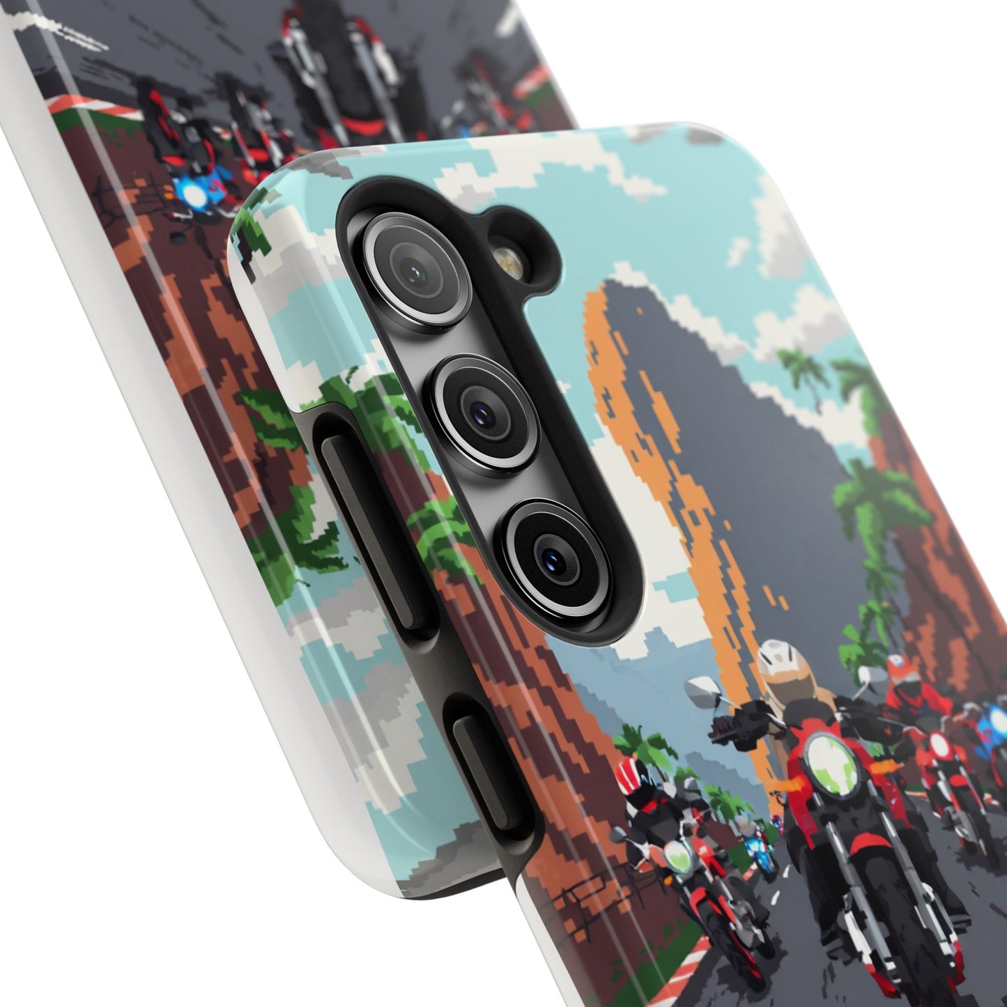 Retro Biker Tough Phone Case - Perfect for Motorcycle Lovers