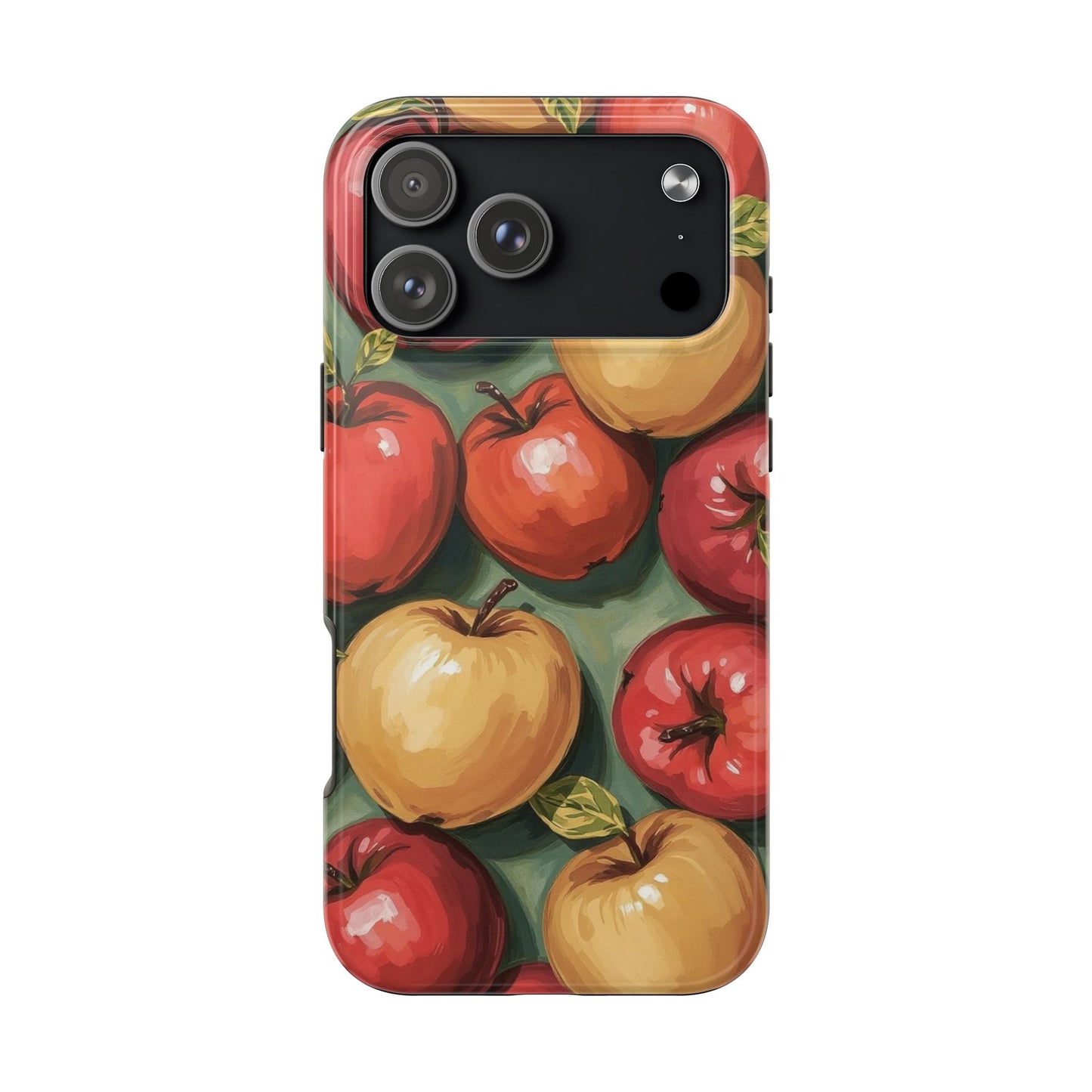 Colorful Painted Apples Art Tough Phone Case - Durable & Stylish Protection - for iPhone