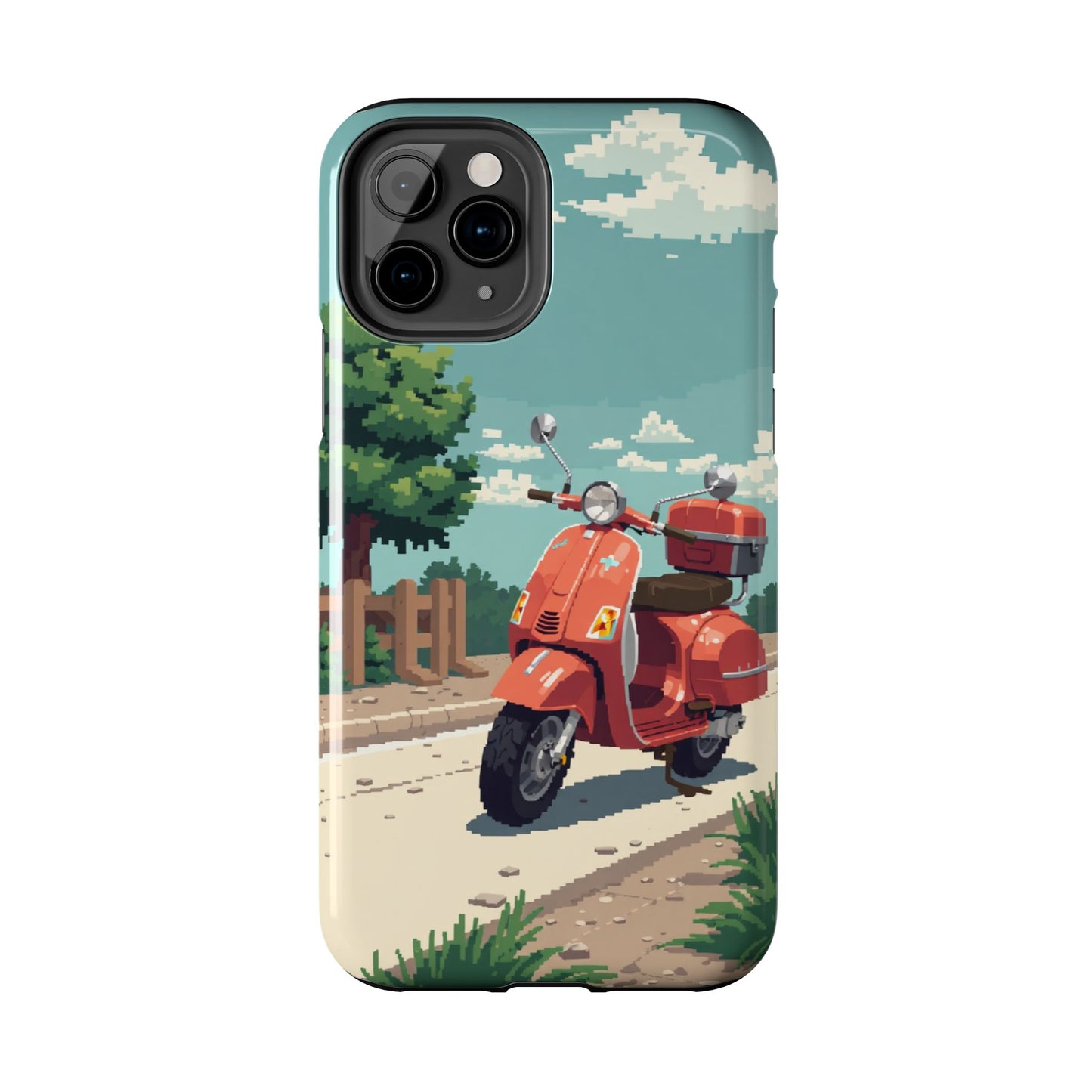 Retro Scooter Phone Case - Tough & Stylish Protection
