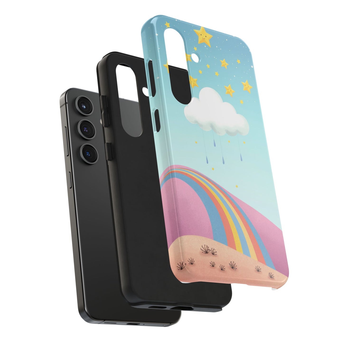 Colorful Rainbow Phone Case - Durable Tough Design for Adventurers