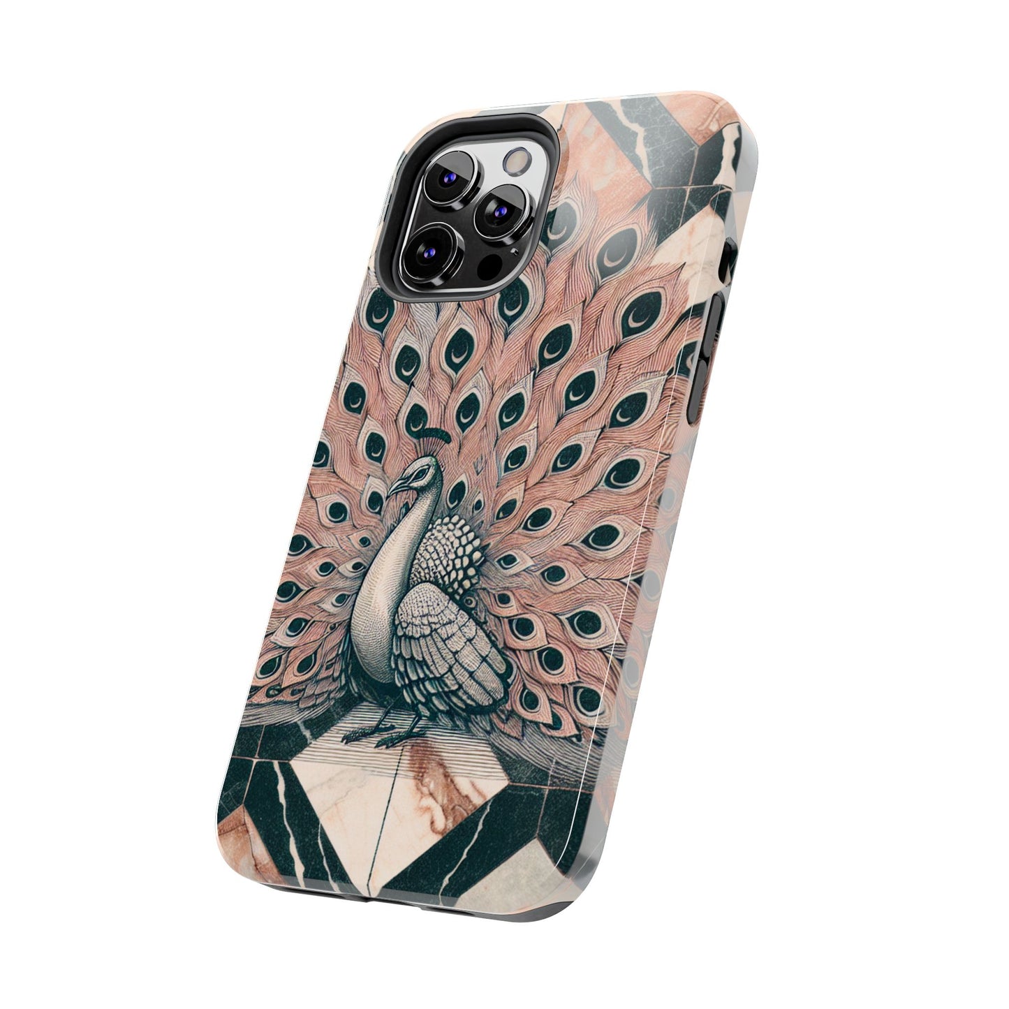 Peacock Tough Phone Case | Stylish & Durable Artwork - for iPhone