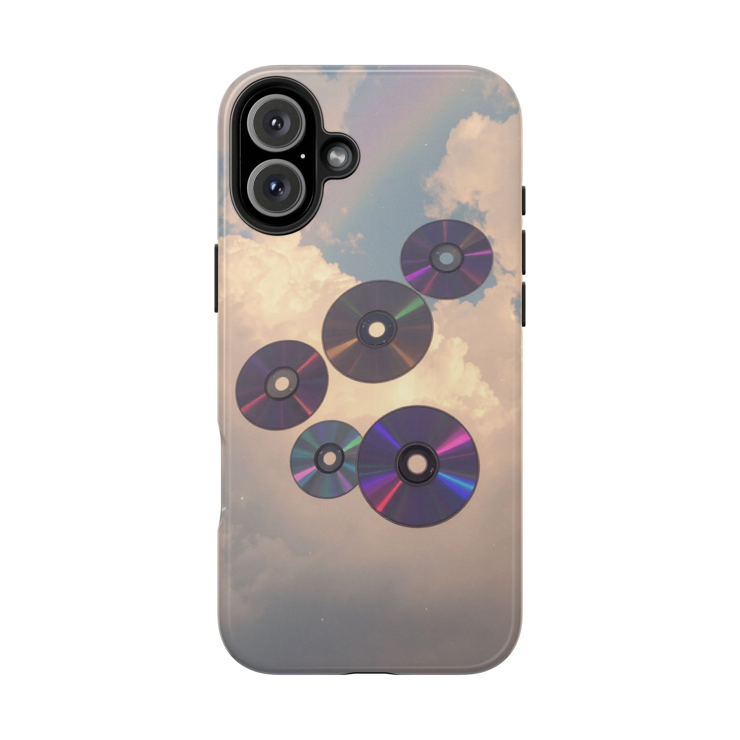Vibrant Cloud CD Tough Phone Case - Durable and Stylish