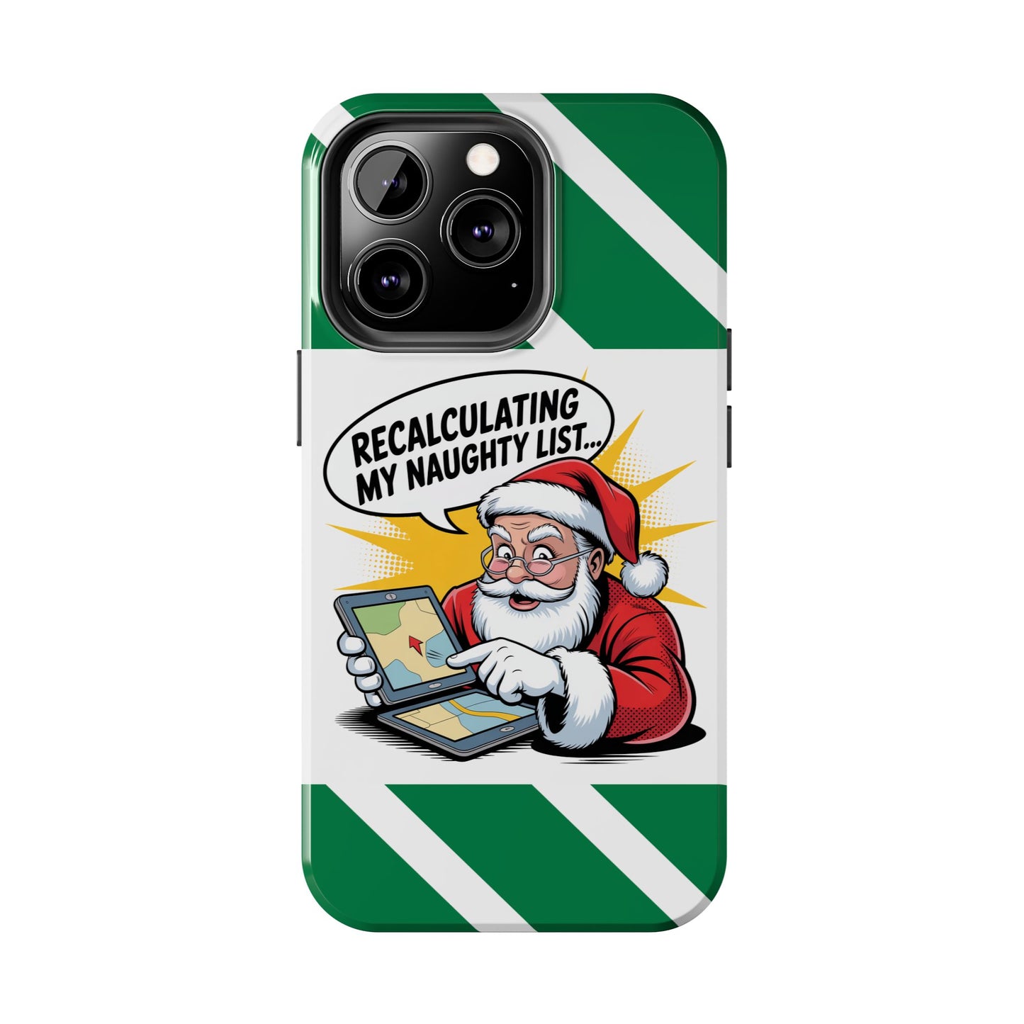 Santa Naughty List Phone Case - Tough & Fun Holiday Protection