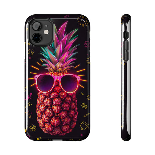 Tough Pineapple Phone Case - Cool, Vibrant Design Perfect for Summer Vibes