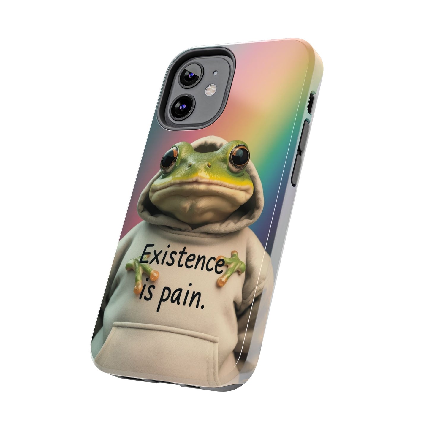 Existence is Pain Frog Phone Case - Tough & Stylish
