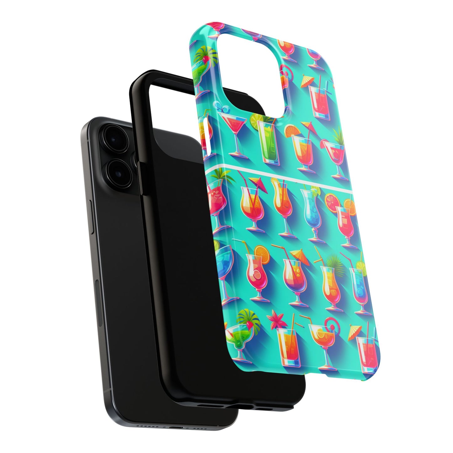 Cocktail Party Phone Case - Fun & Colorful Design for Summer Vibes - for iPhone
