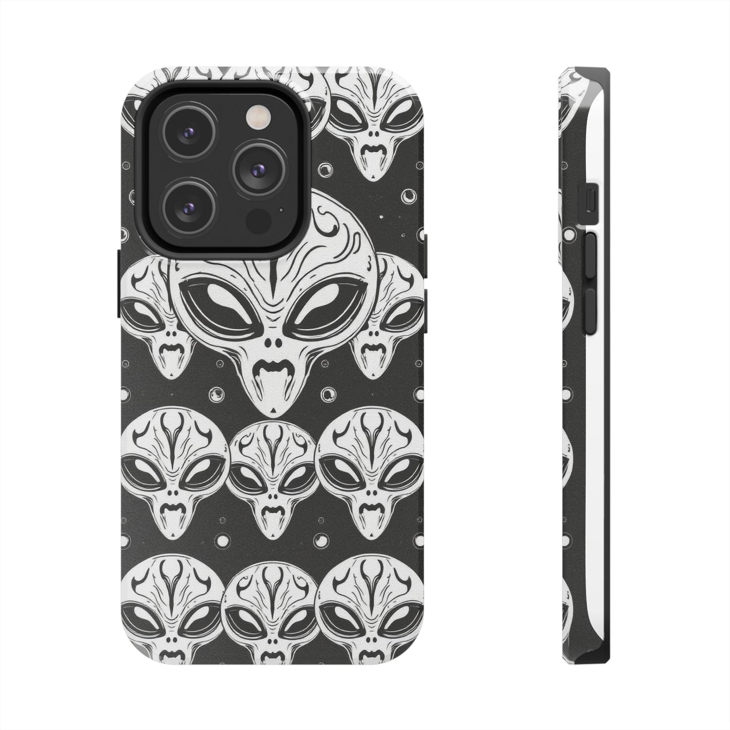 Alien Pattern Tough Phone Case - Durable Protection with Out-of-This-World Design