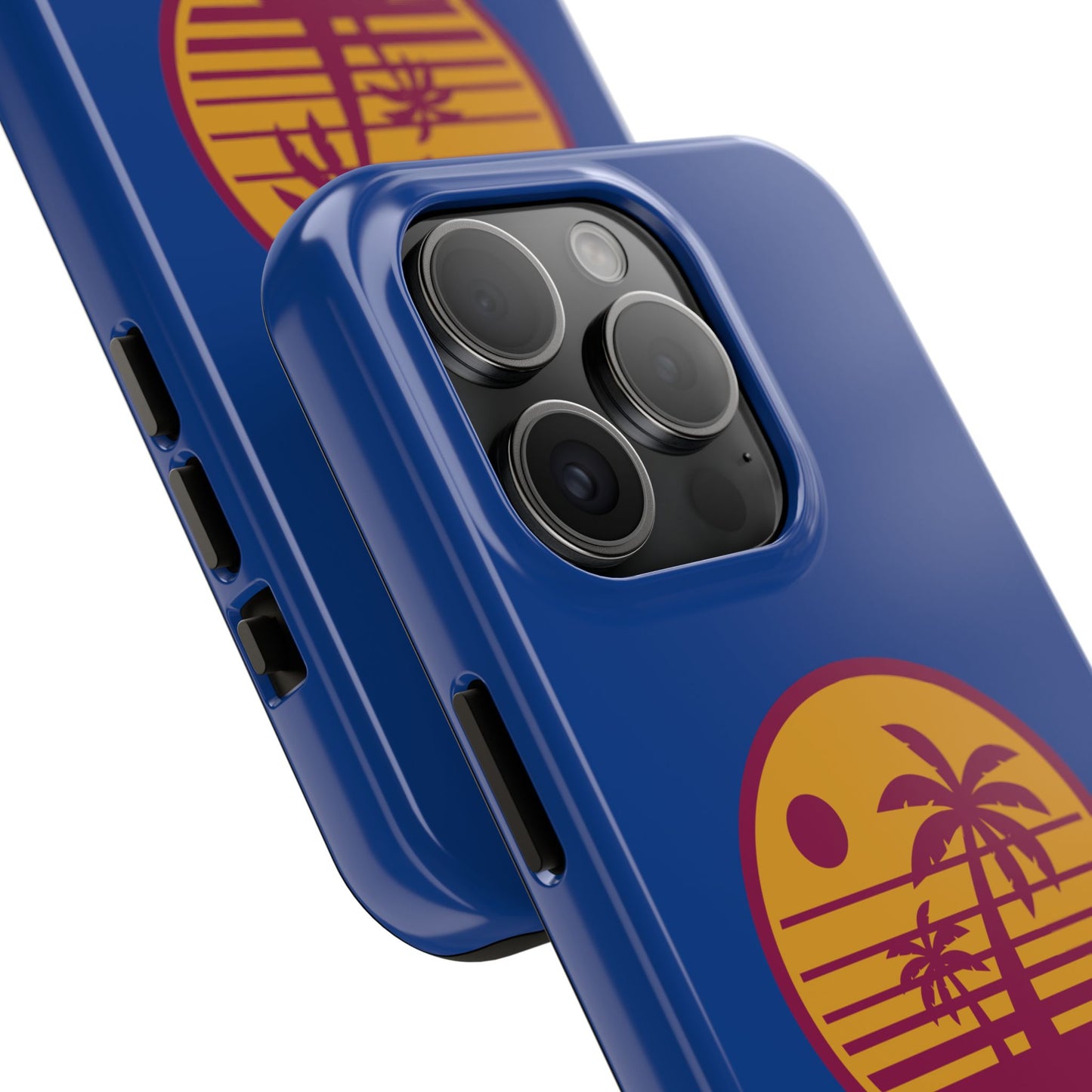 Retro Sunset Tough Phone Case - Vibrant Beach Vibes for Summer Adventures - for iPhone