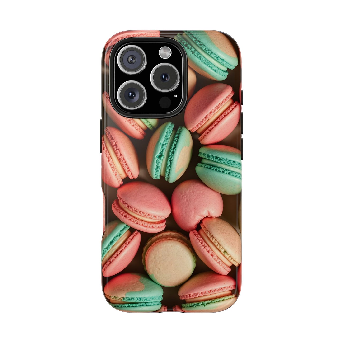 Colorful Tasty Macarons Tough Phone Case - Durable Protection with Sweet Aesthetic - for iPhone