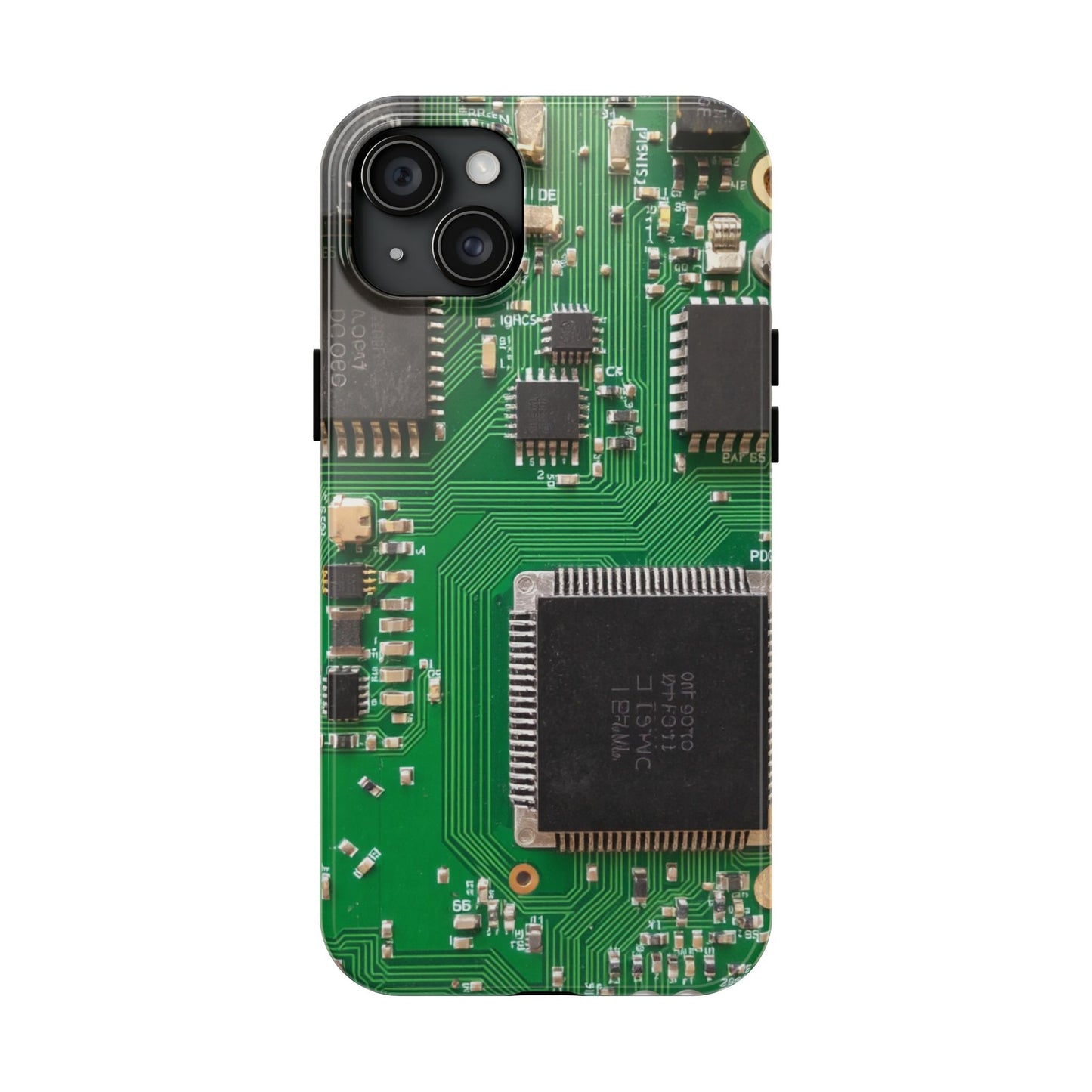 Circuit Board Tough Phone Case - Durable Tech Design
