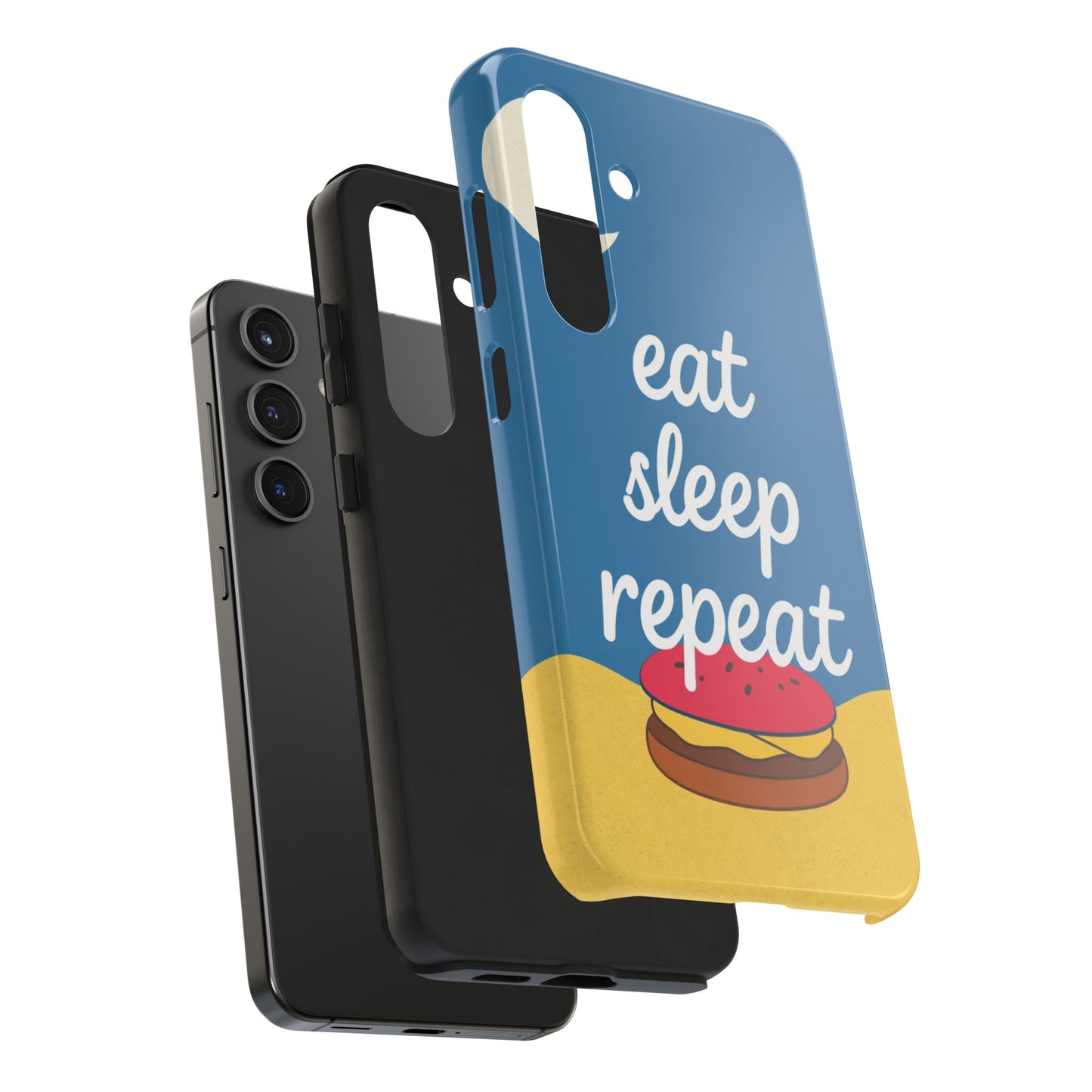 Eat, Sleep, Repeat Phone Case – Fun & Durable Tough Phone Cases for Food Lovers