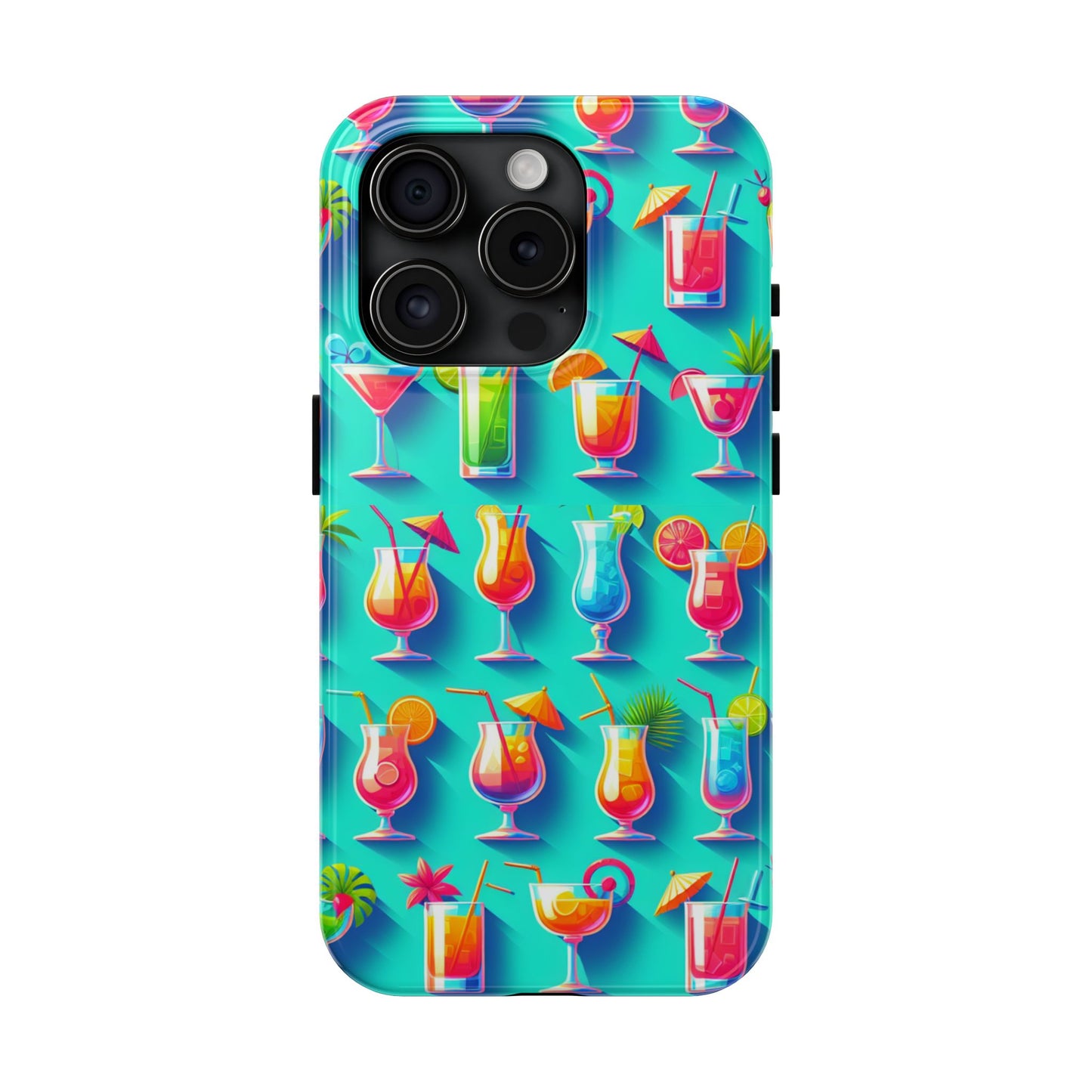 Cocktail Party Phone Case - Fun & Colorful Design for Summer Vibes - for iPhone
