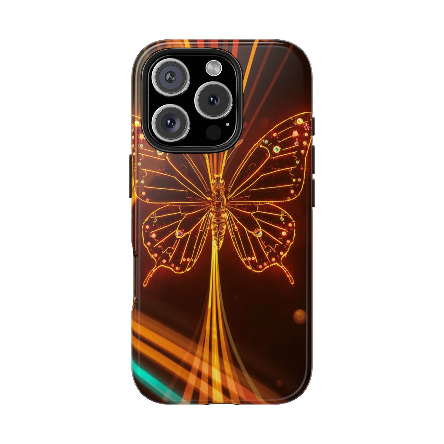Elegant Butterfly Tough Phone Case - Stylish Protection for Nature Lovers