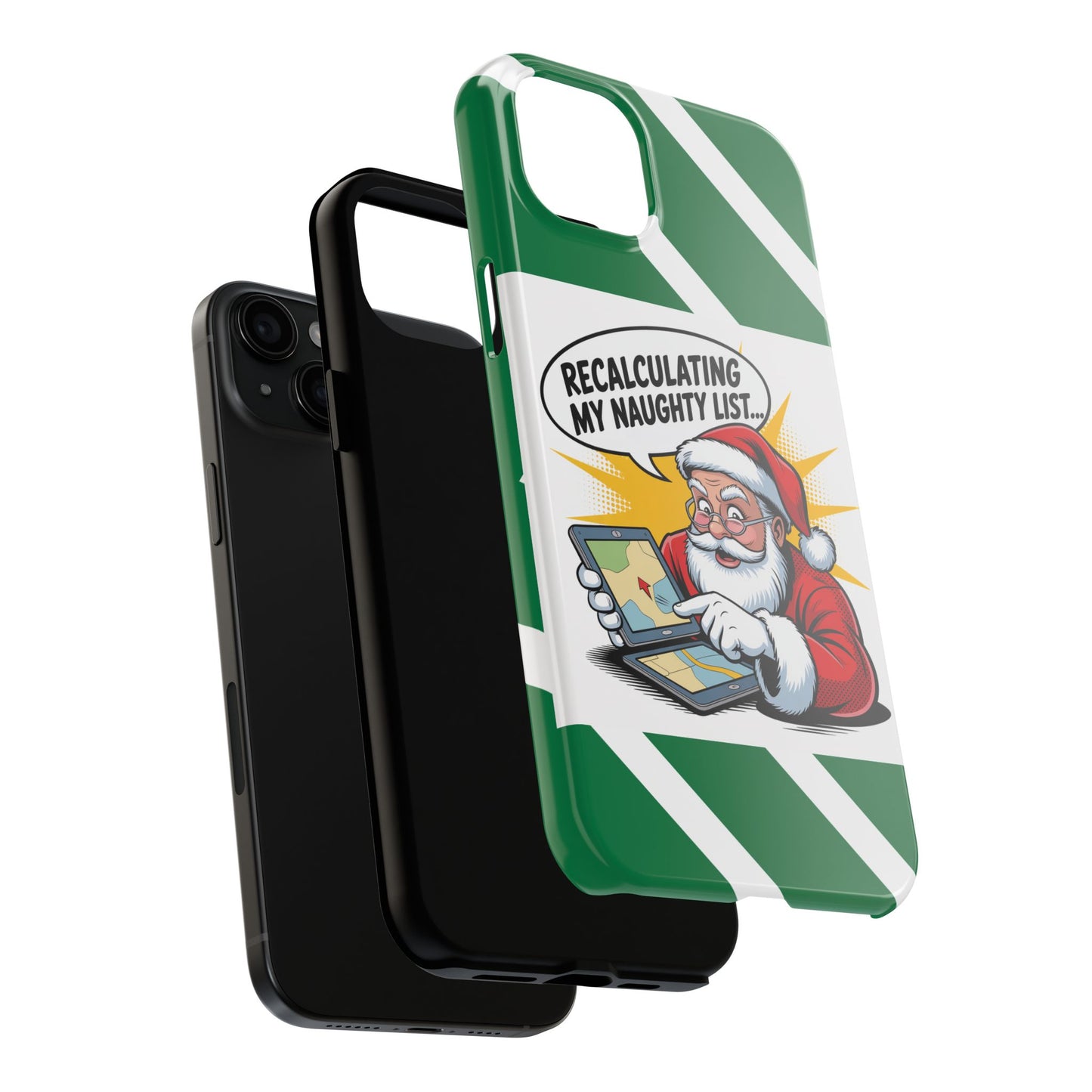 Santa Naughty List Phone Case - Tough & Fun Holiday Protection