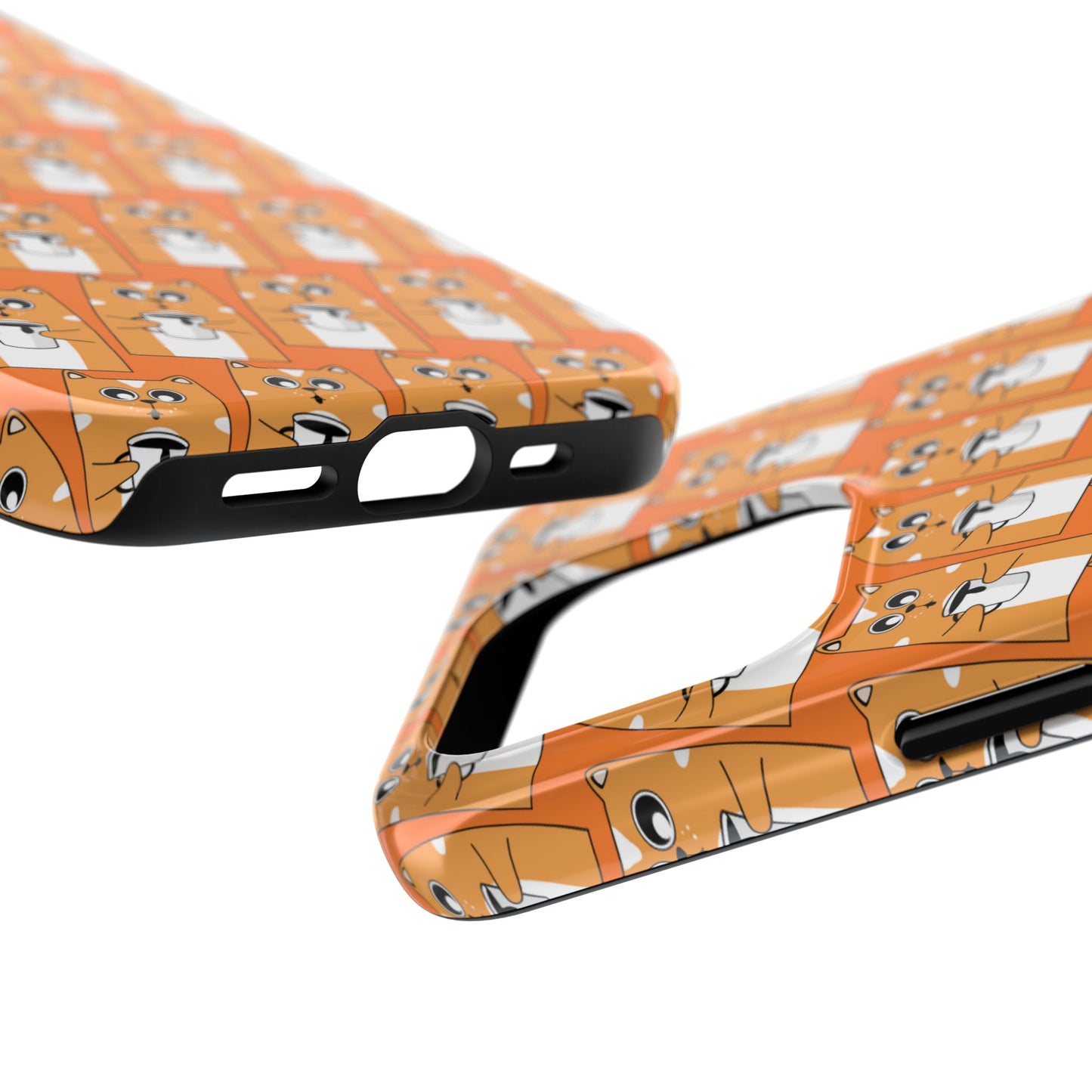 Coffee Cat Tough Phone Case – Durable, Fun, Perfect for Pet Lovers - for iPhone
