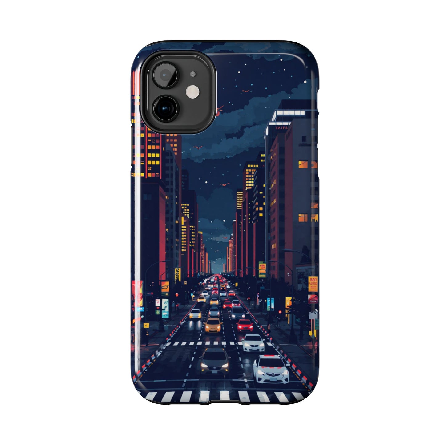 Urban Nightlife Tough Phone Case - Durable & Stylish Protection