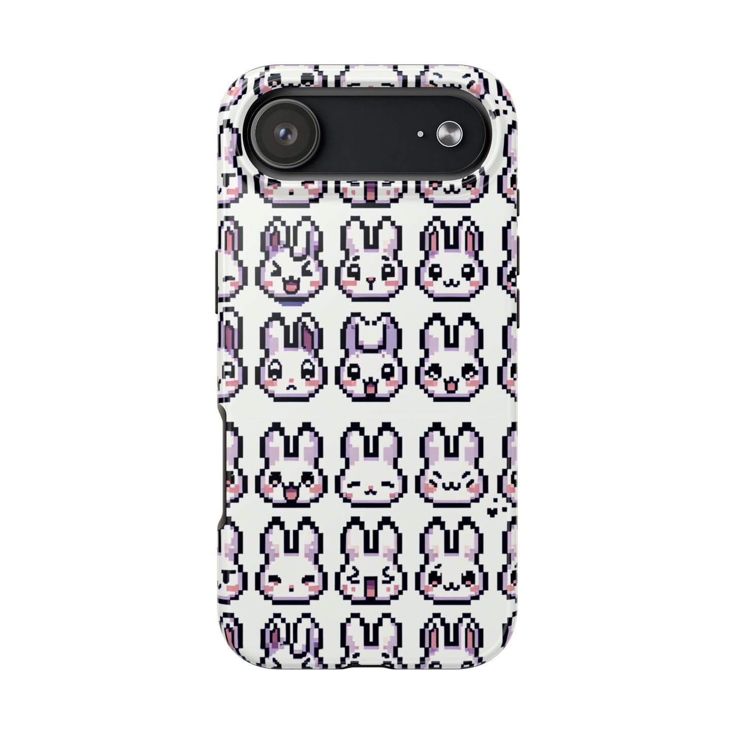 Cute Pixel Bunny Tough Phone Case - Stylish & Protective Cover for iPhone