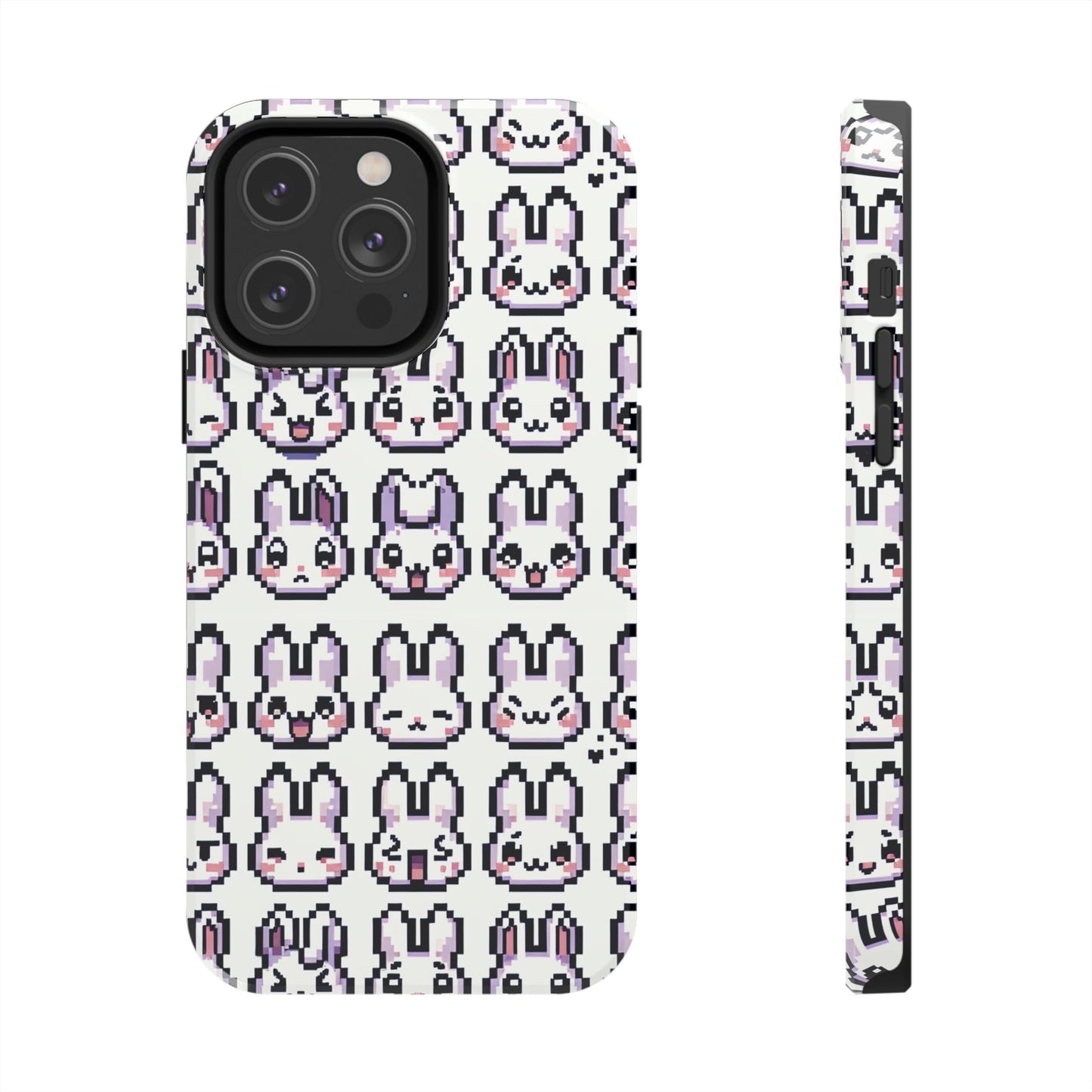 Cute Pixel Bunny Tough Phone Case - Stylish & Protective Cover for iPhone