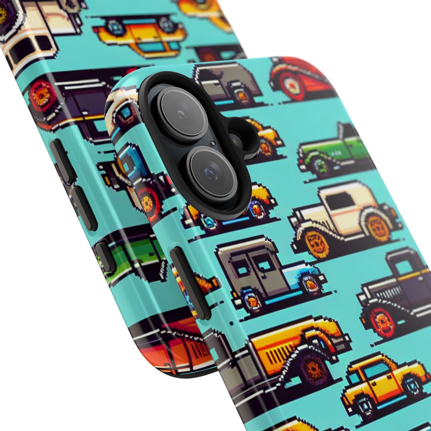 Retro Car Pixel Art Tough Phone Case - Durable & Stylish Protection - for iPhone