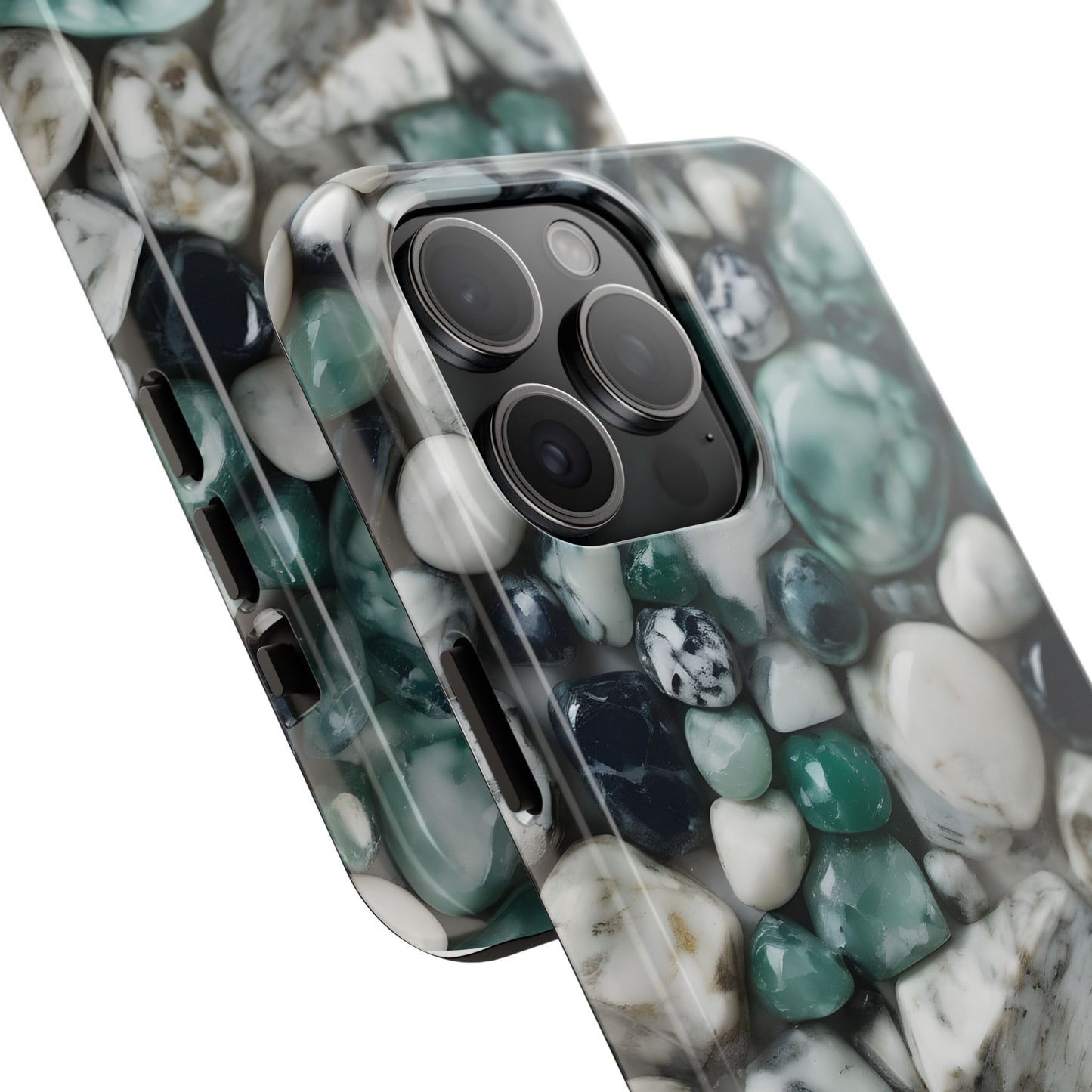 Small Rocks Pattern Tough Phone Case - Stylish & Durable Protection - for iPhone