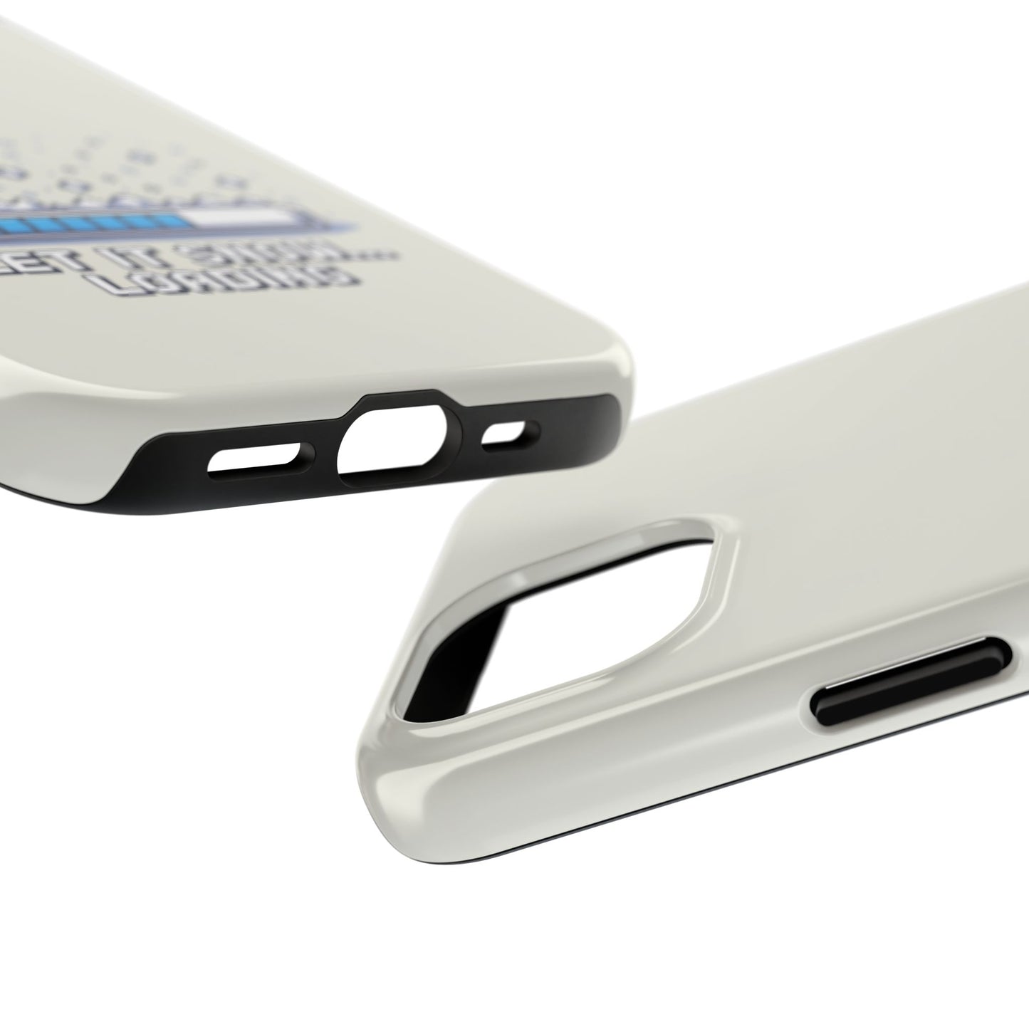 Snowy Vibe Tough Phone Case - Let It Snow Loading Design Pixel Art