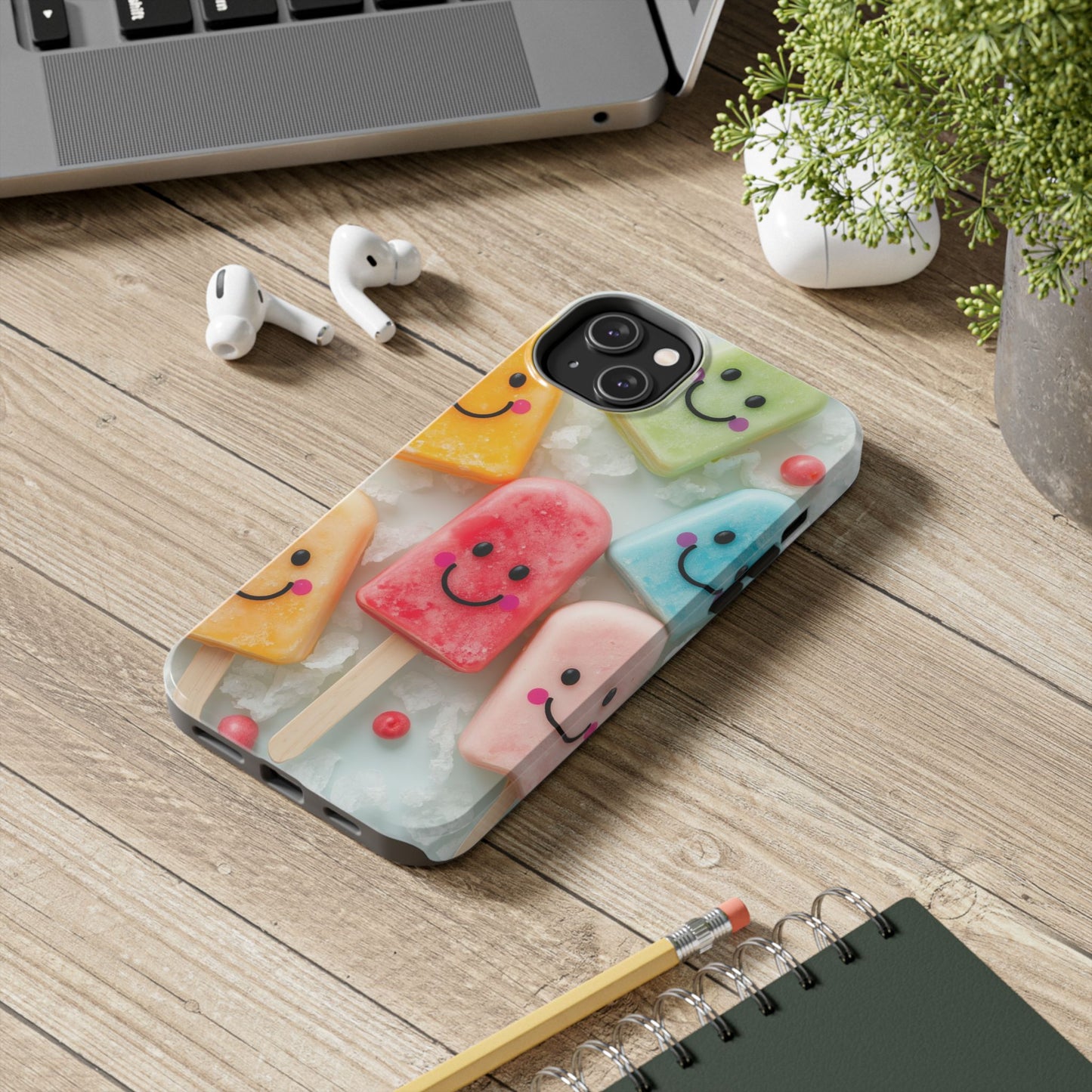 Cute Smile Popsicle Tough Phone Case - Fun Protection for Your Device