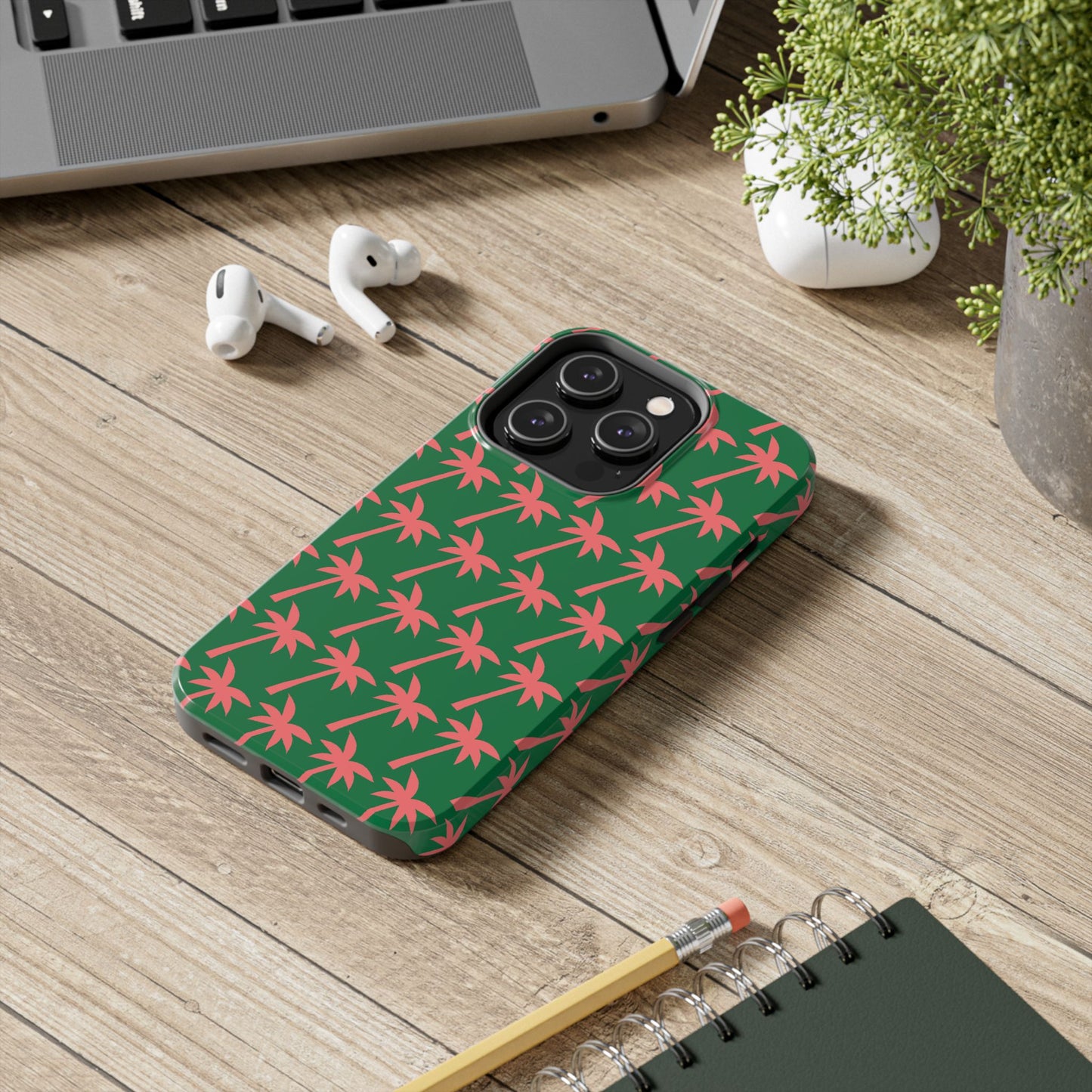 Tropical Palm Pattern for Beach Lovers - Tough Phone Case - for iPhone