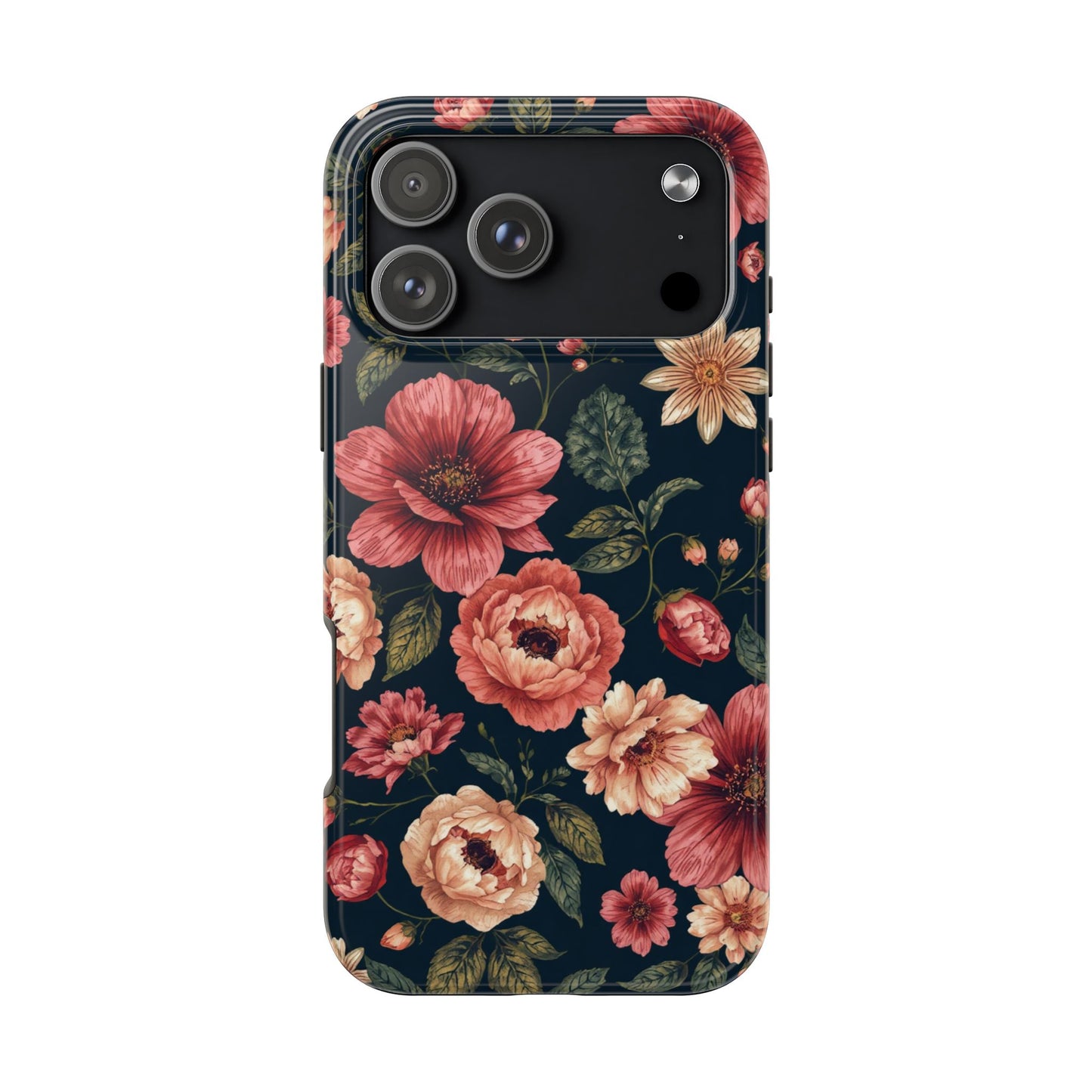 Spring Power! Floral Tough Phone Case - Durable Protection with Elegant Flower Design - for iPhone