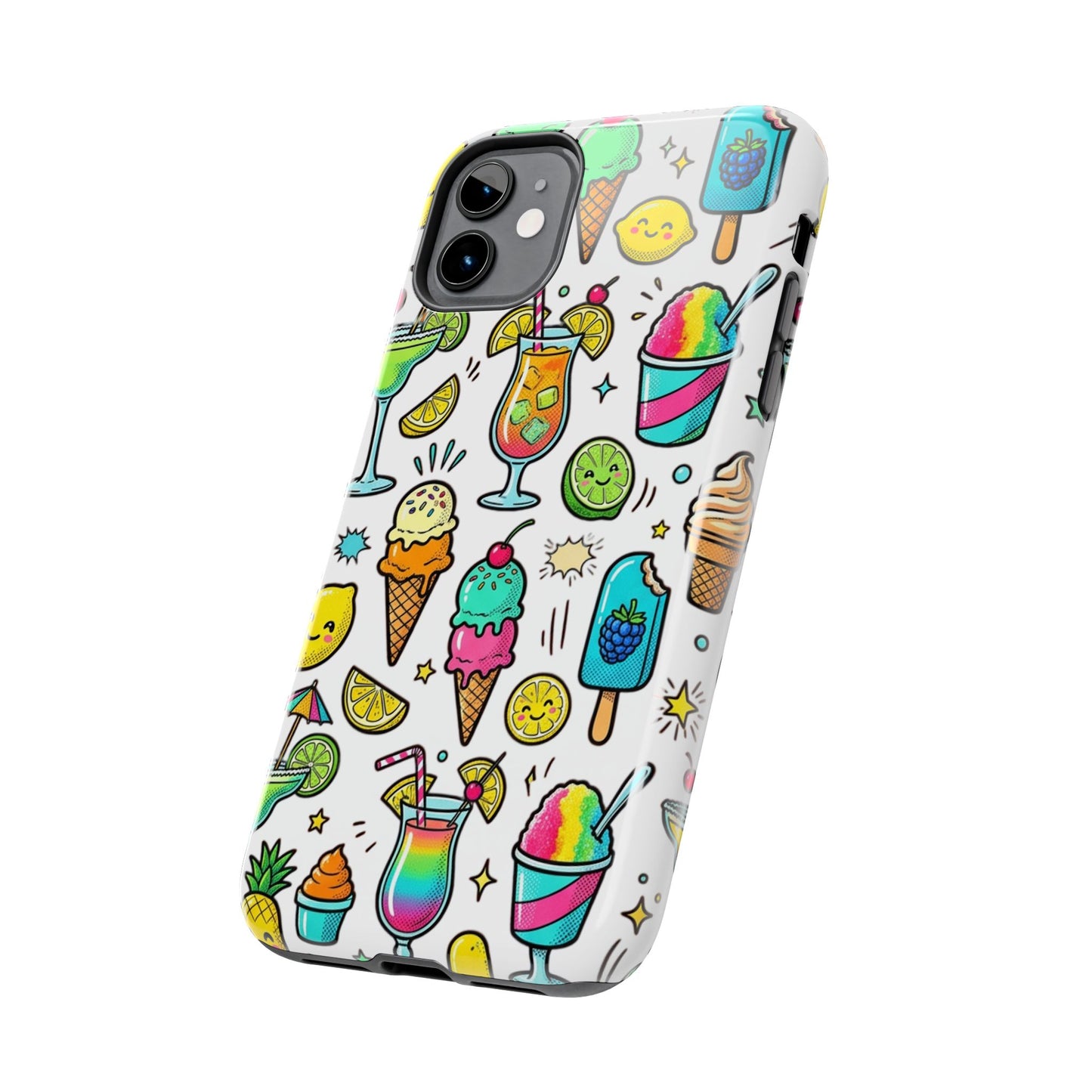 Tough Phone Case — Summer Ice Cream & Cocktails Pattern