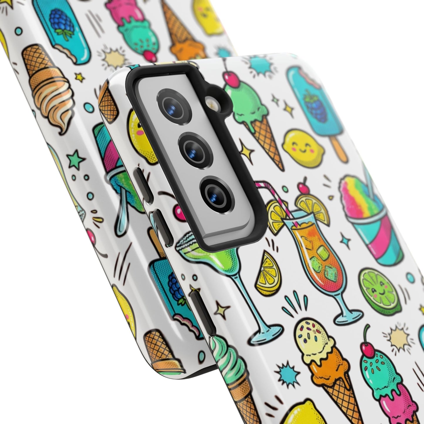 Tough Phone Case — Summer Ice Cream & Cocktails Pattern