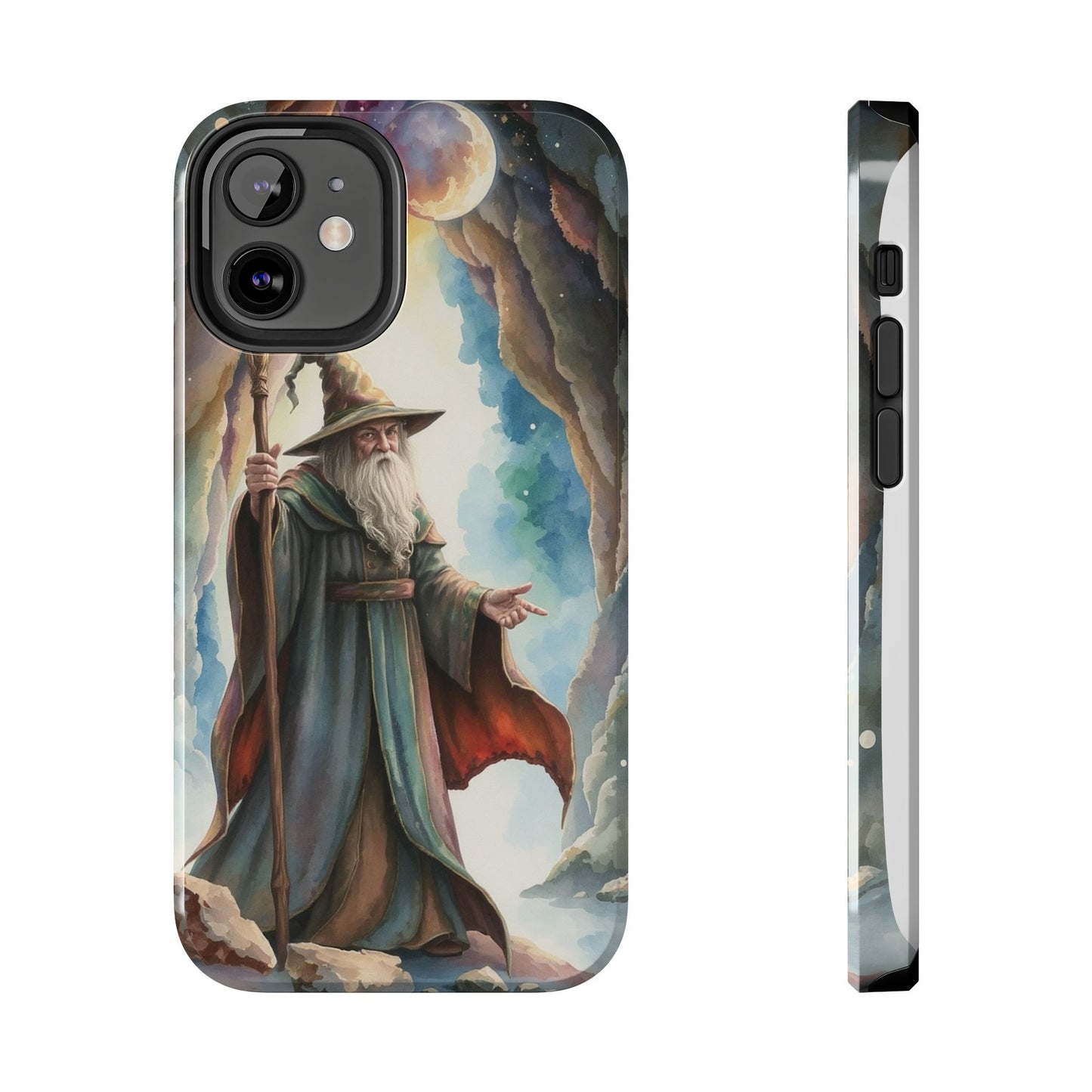 Magical Wizard Phone Case - Tough, Durable Phone Cover for Fantasy Lovers, Geek Gift, Unique Design, Celestial Phone Accessory