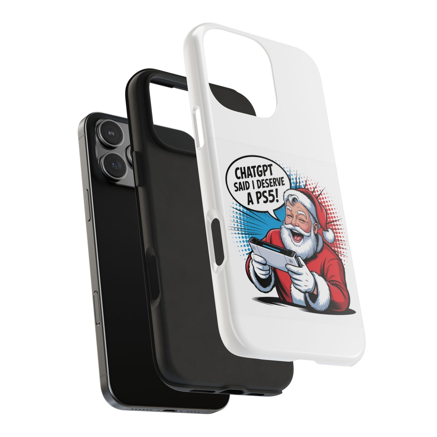 Santa Laughing  Phone Case - "CHATGPT Said I Deserve A PS5!"