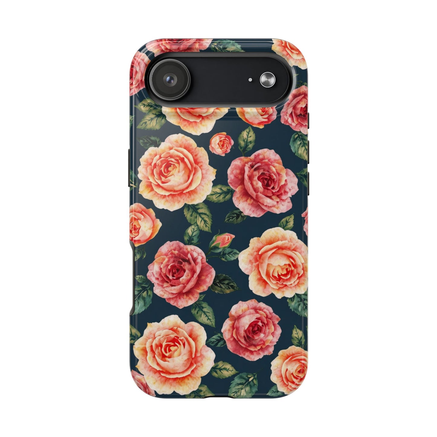 Floral Tough Phone Cases - Durable & Stylish New Age Rose Design - for iPhone