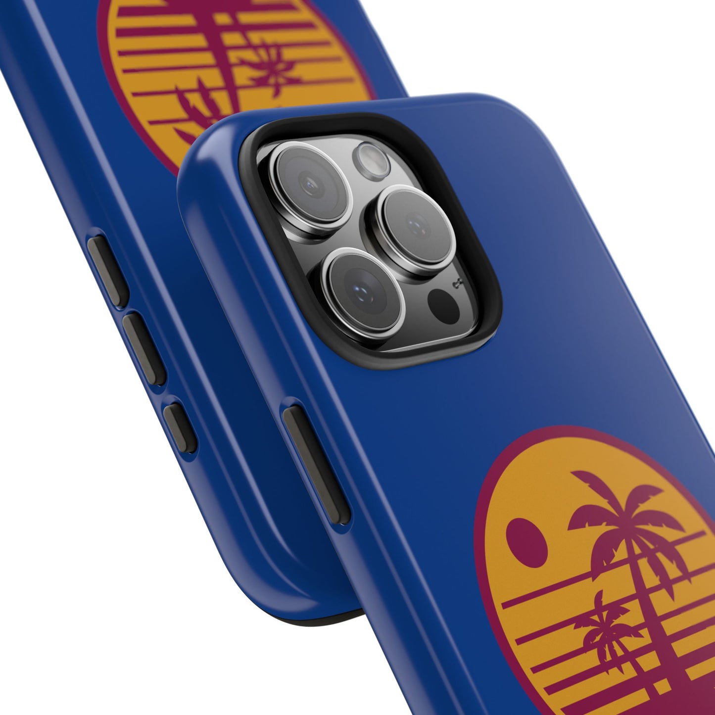 Retro Sunset Tough Phone Case - Vibrant Beach Vibes for Summer Adventures - for iPhone