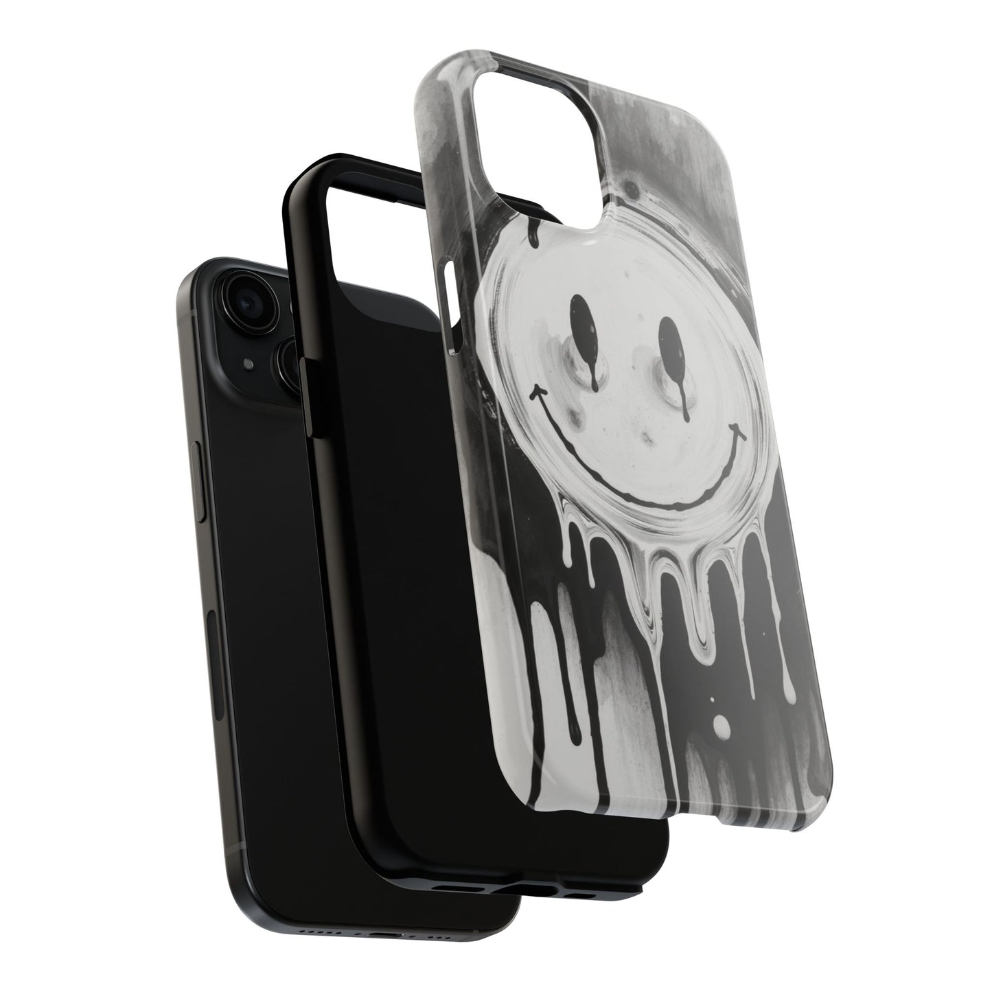 Dripping Smiley Tough Phone Case - Stylish & Durable Protection