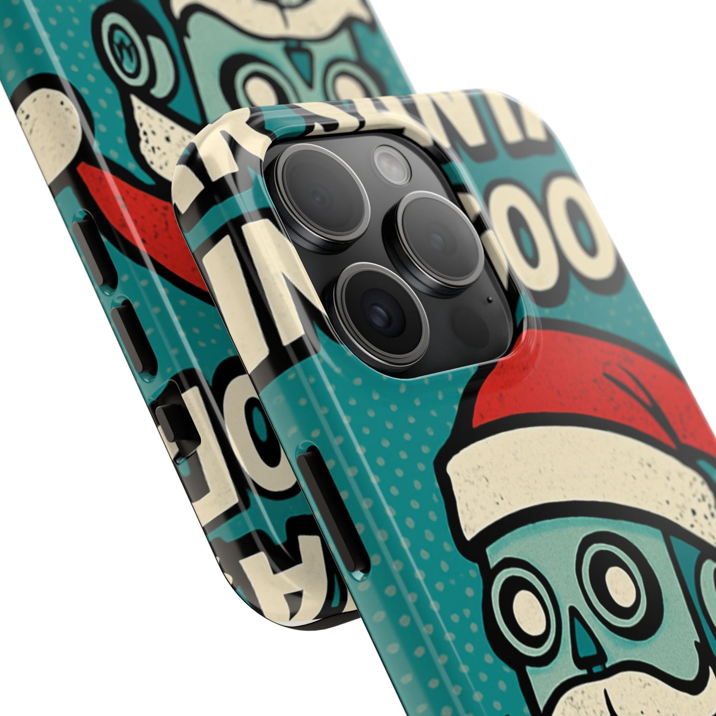 Santa Robot Phone Case - Durable Tough Design for Holidays