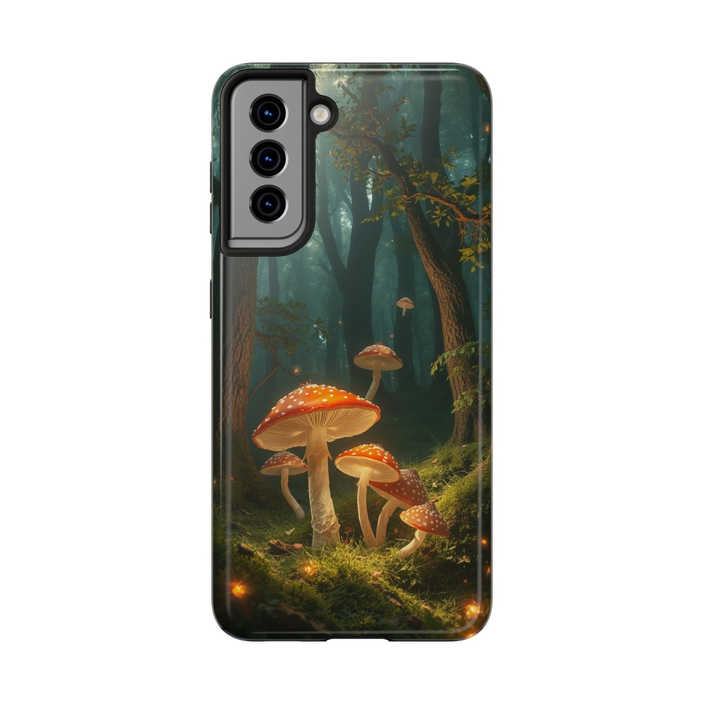 Whimsical Mushroom Tough Phone Case - Forest Fantasy Design