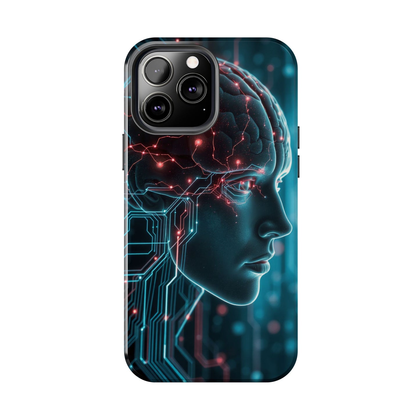 Futuristic Brain Design Tough Phone Case