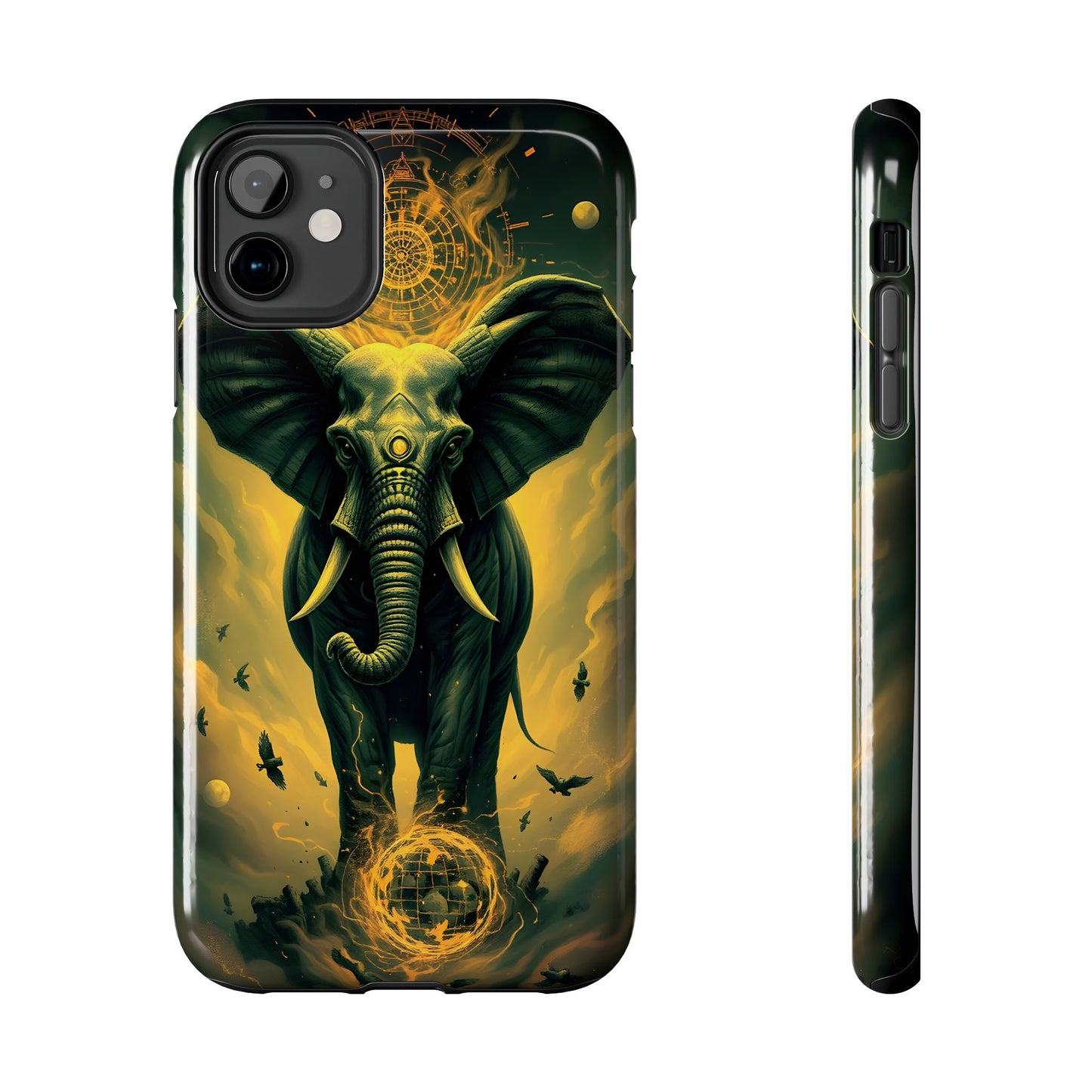 Majestic Elephant Clouds Tough Phone Case - Durable Protection with Bold Design - for iPhone