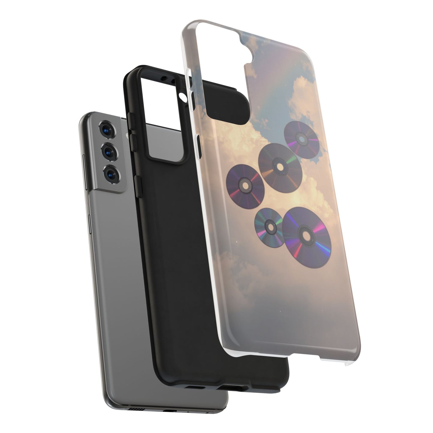 Vibrant Cloud CD Tough Phone Case - Durable and Stylish