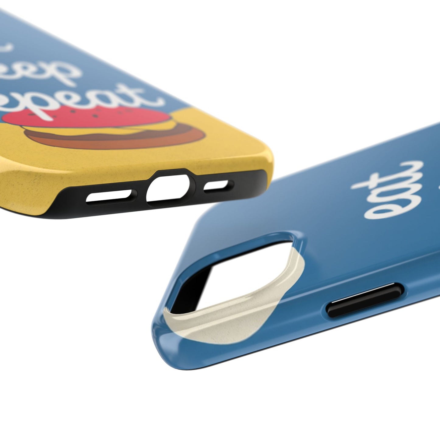 Eat, Sleep, Repeat Phone Case – Fun & Durable Tough Phone Cases for Food Lovers