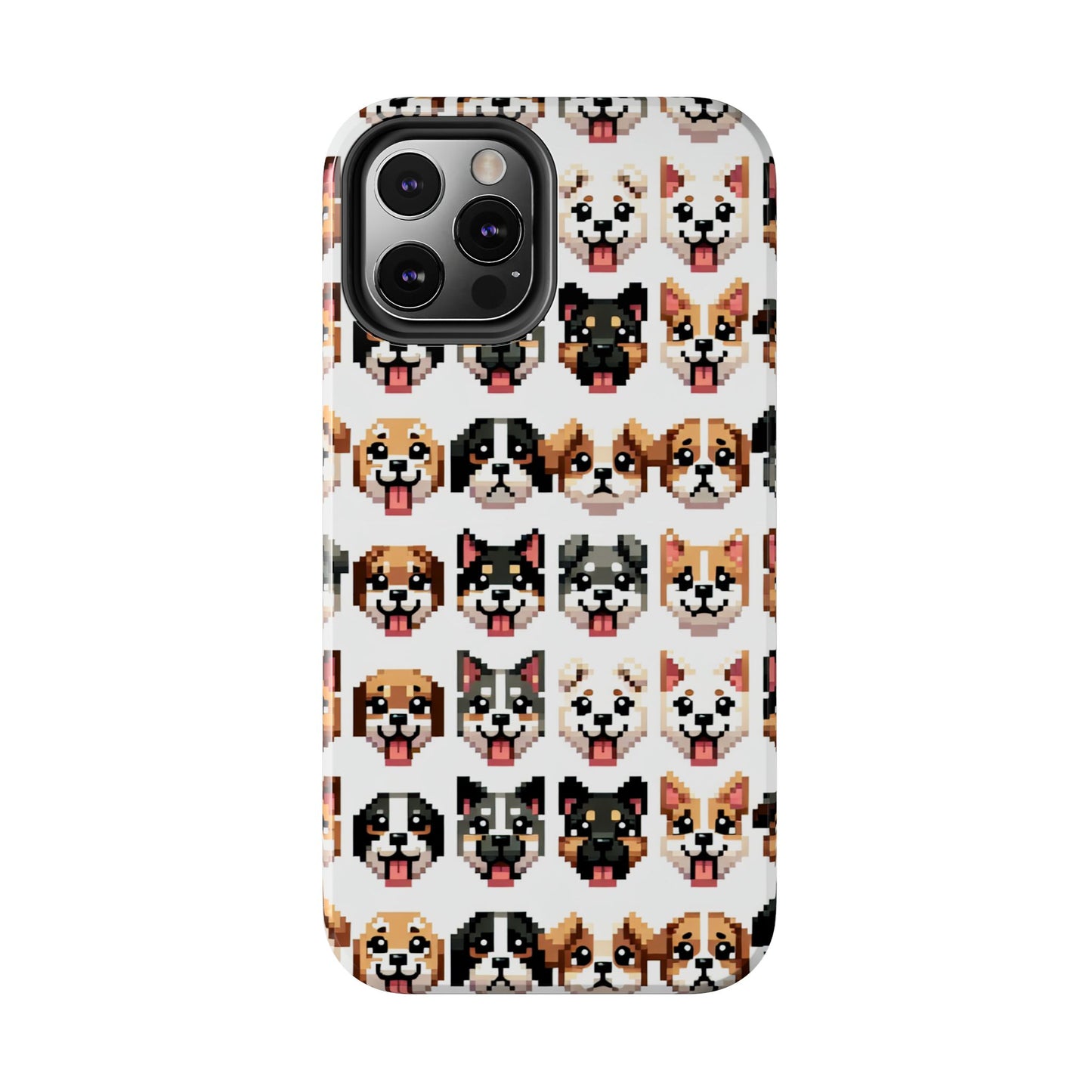 Pixelated Dog Breed Tough Phone Case - Cute, Durable Protection for Pet Lovers - for iPhone