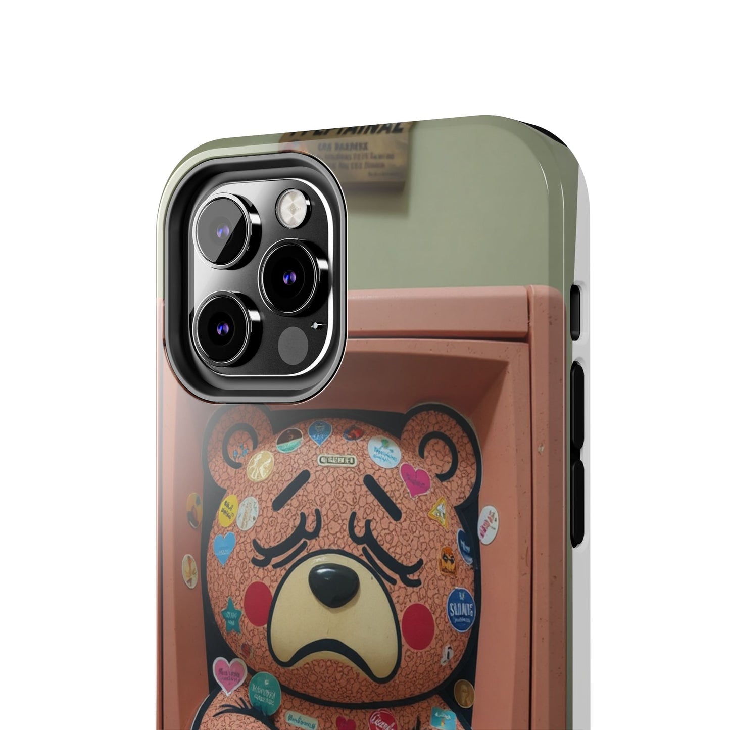 Cute Bear Tough Phone Case - Durable Protection with Fun Design